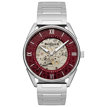 Front view of Thomas Earnshaw Spencer Skeleton Men's Automatic Watch ES-8223-33