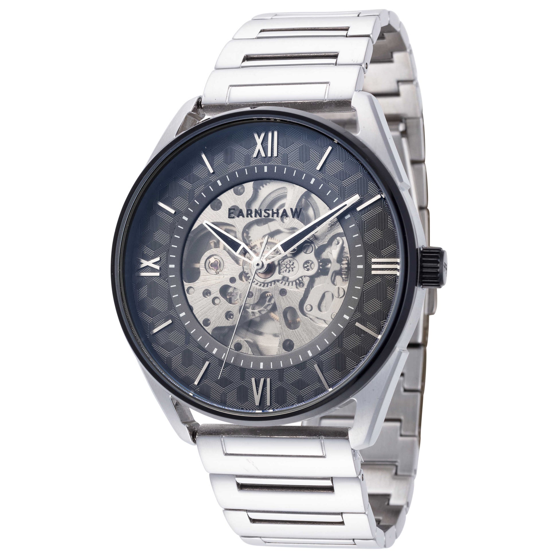 Front view of Thomas Earnshaw Spencer Skeleton Men's Automatic Watch ES-8223-44