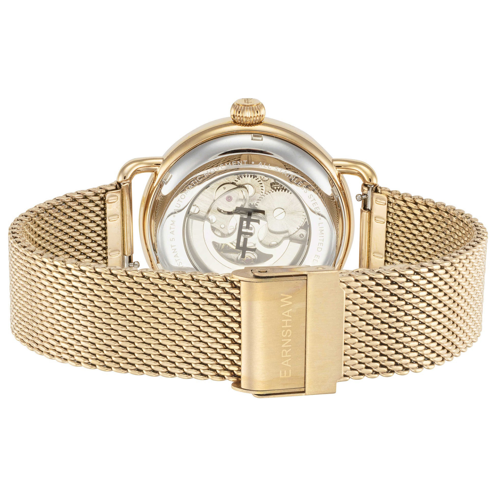 Back view of Thomas Earnshaw Boulton Men's Automatic Watch ES-8226-55