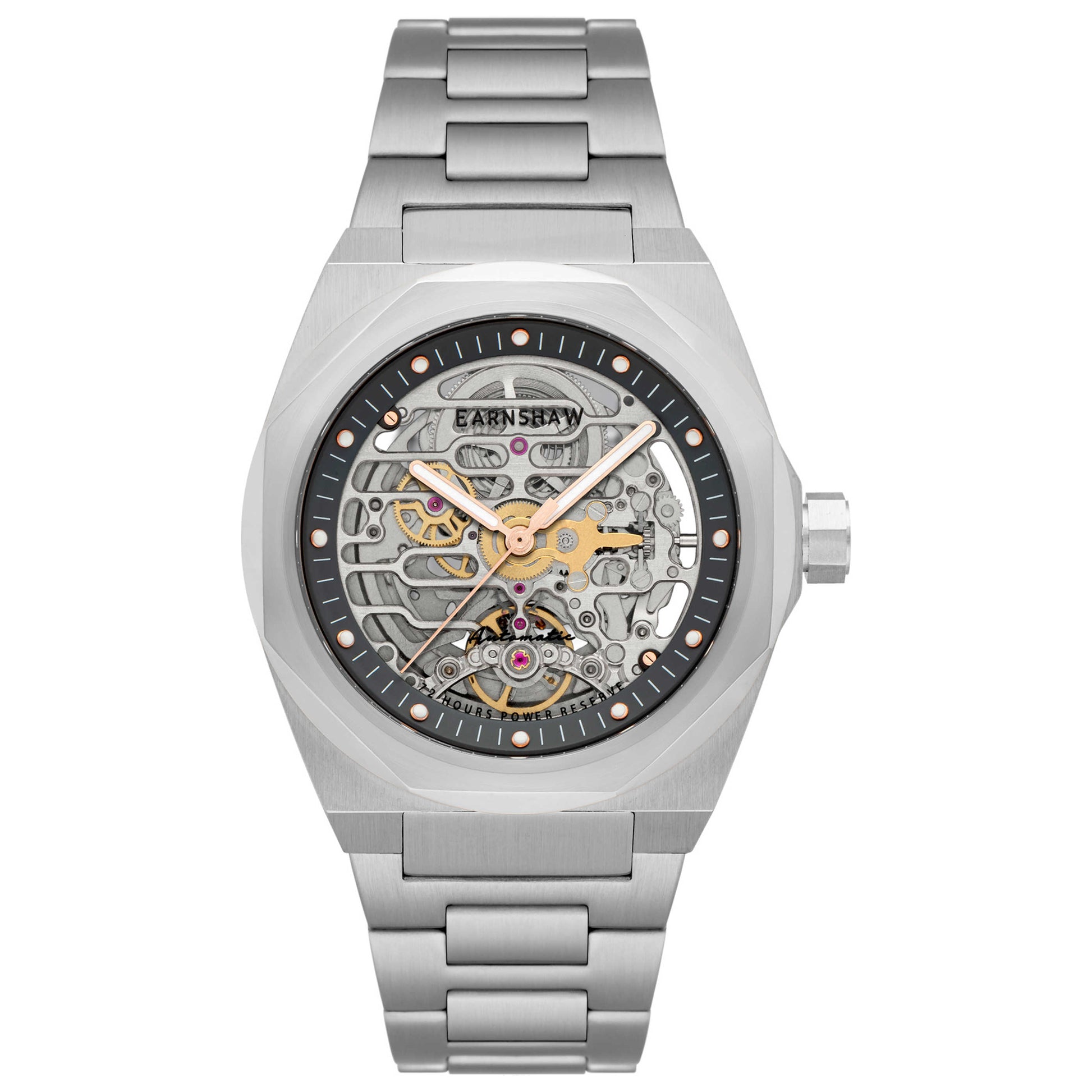 Front view of Thomas Earnshaw Clark Men's Automatic Watch ES-8228-11