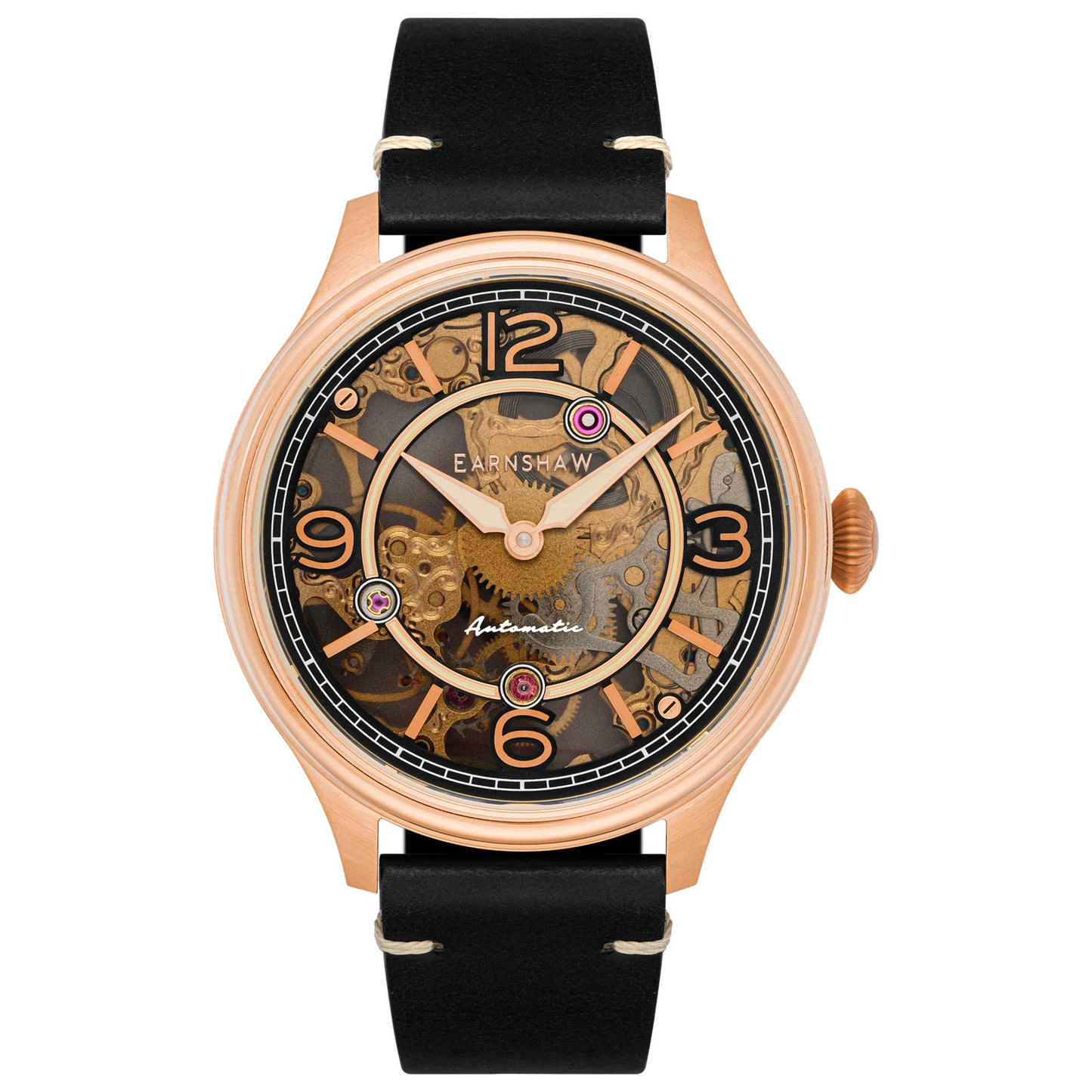 Front view of Thomas Earnshaw Baron Men's Manual-Wind Watch ES-8231-03