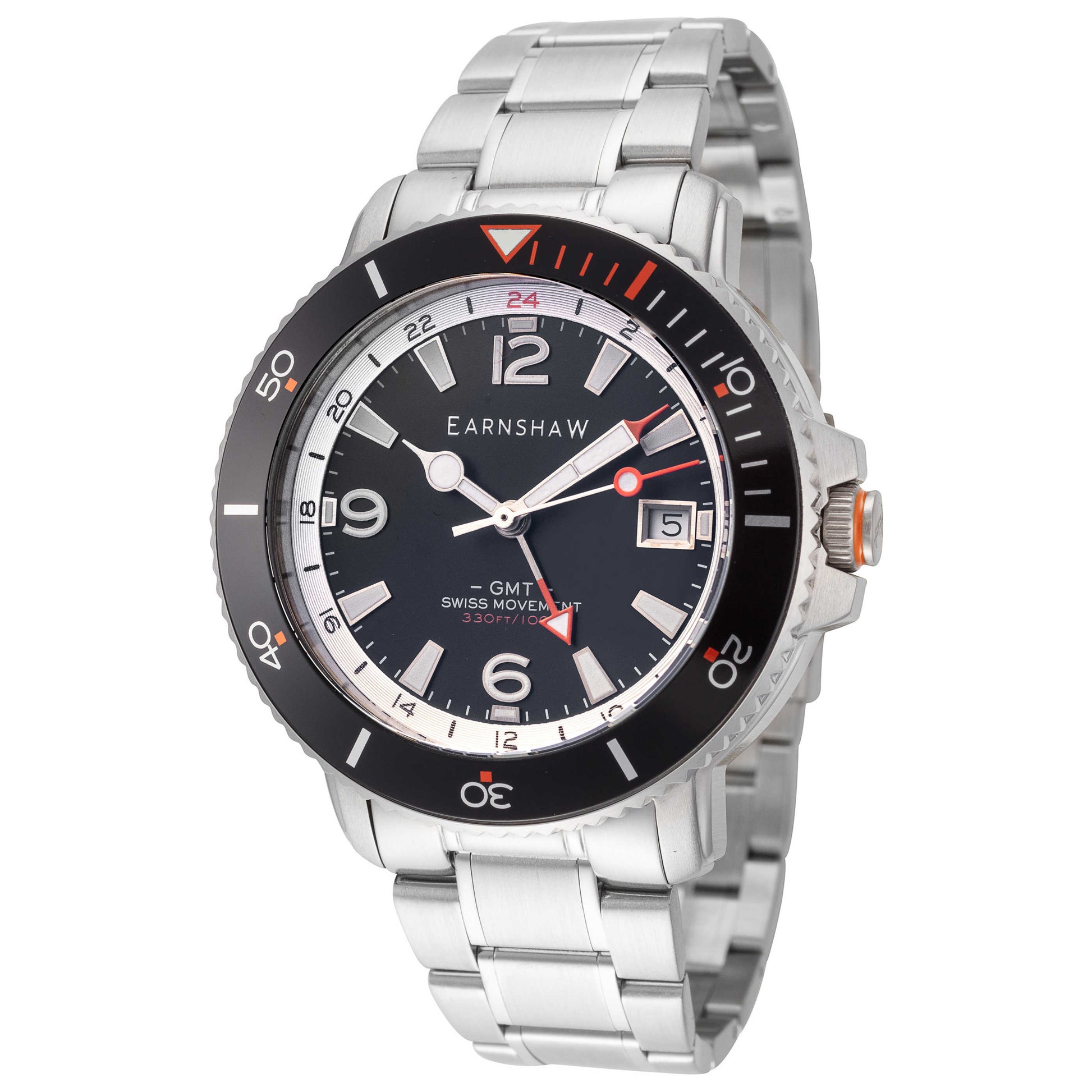 Front view of Thomas Earnshaw Admiral Men's Quartz Watch ES-8232-11