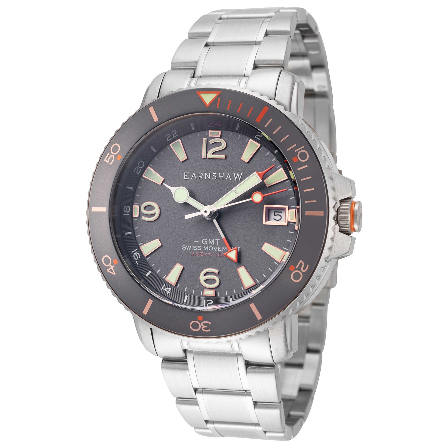 Front view of Thomas Earnshaw Admiral Men's Quartz Watch ES-8232-66