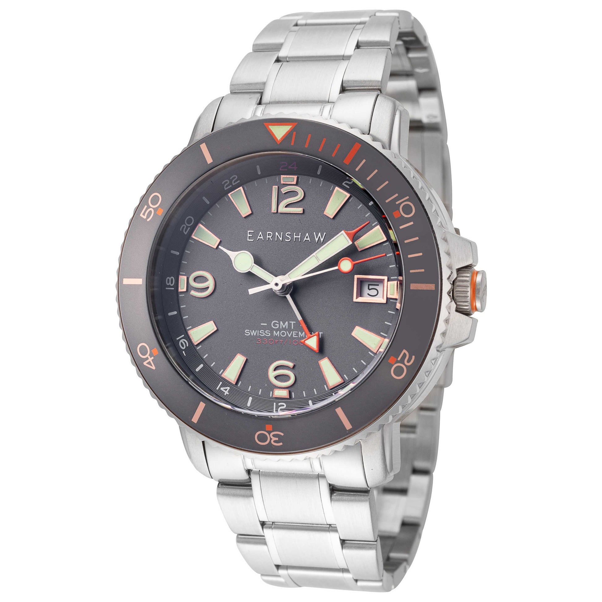 Front view of Thomas Earnshaw Admiral Men's Quartz Watch ES-8232-66