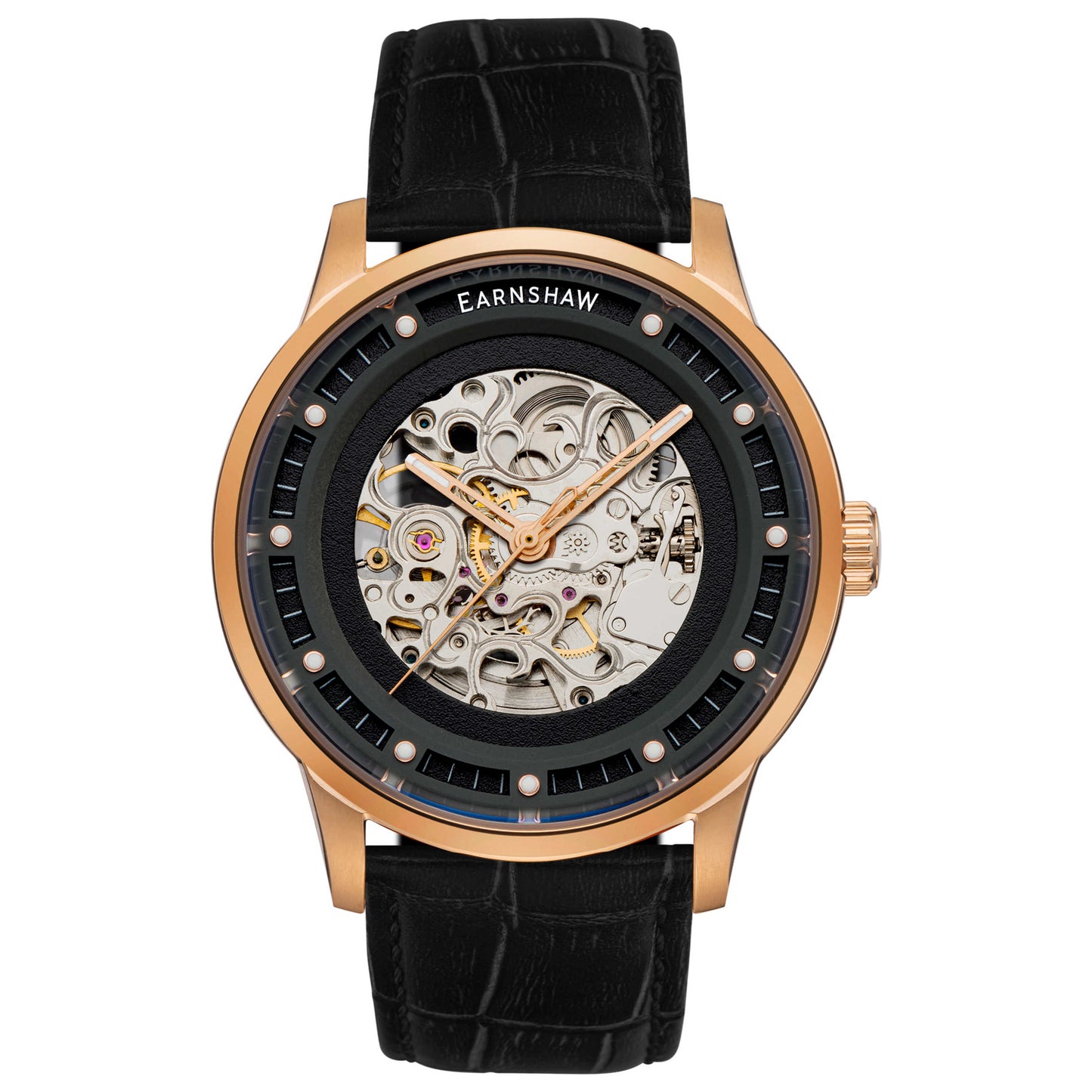 Front view of Thomas Earnshaw Meridian Men's Automatic Watch ES-8237-03