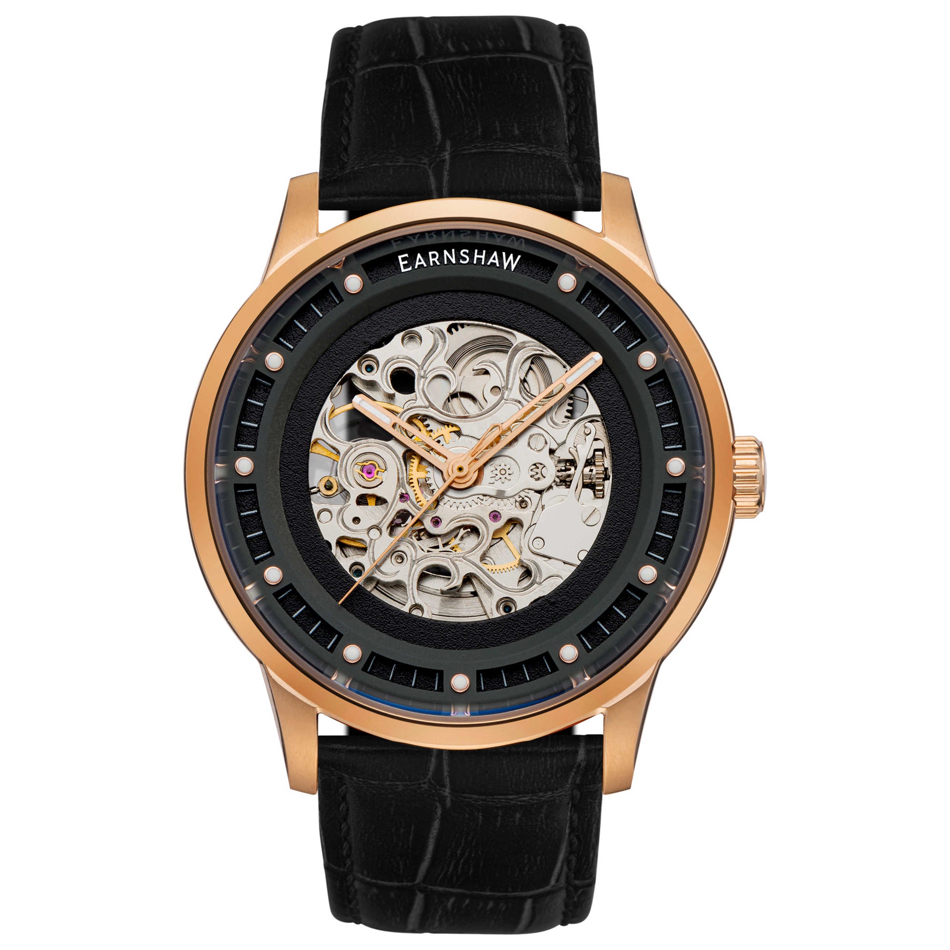Front view of Thomas Earnshaw Meridian Men's Automatic Watch ES-8237-03
