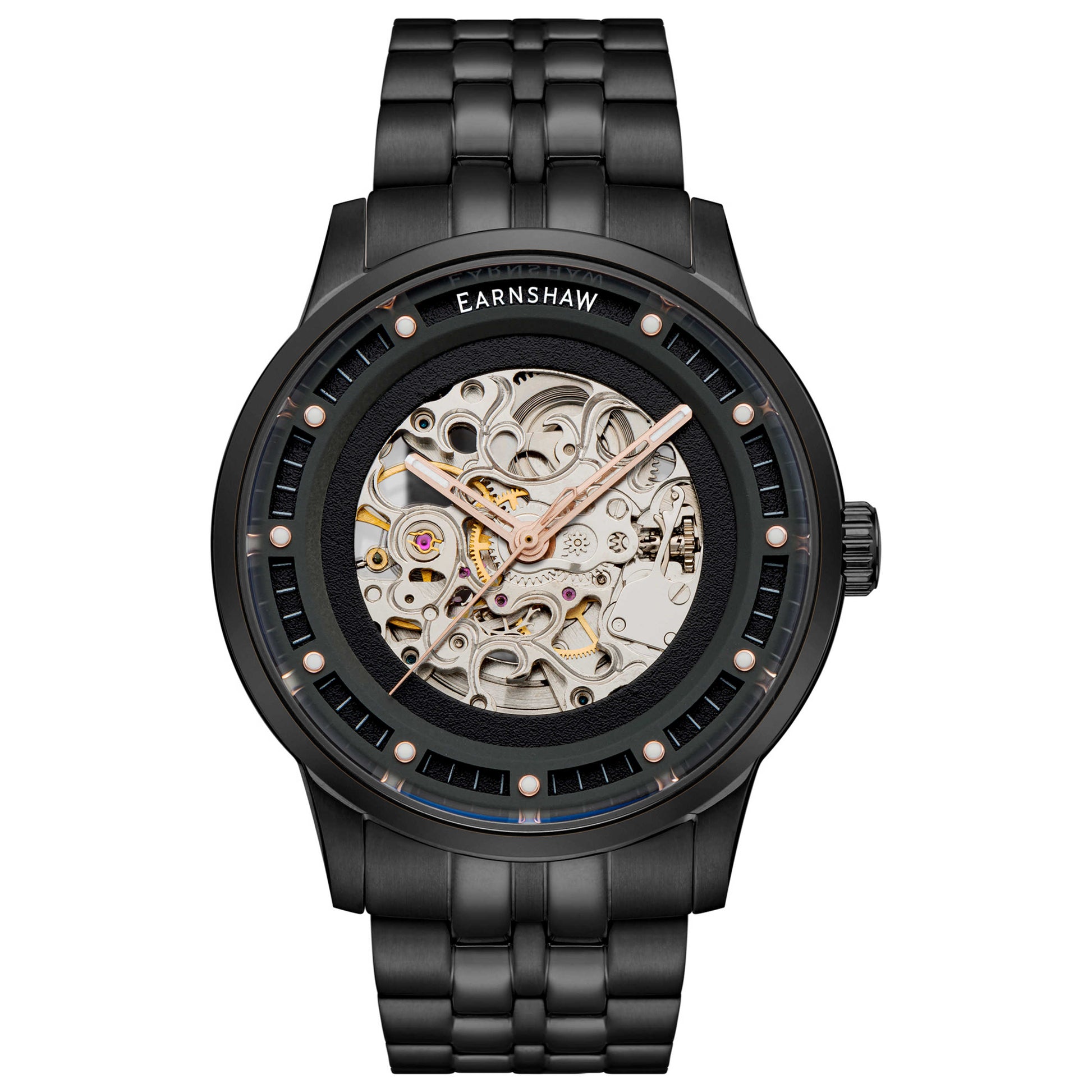 Front view of Thomas Earnshaw Meridian Men's Automatic Watch ES-8237-33