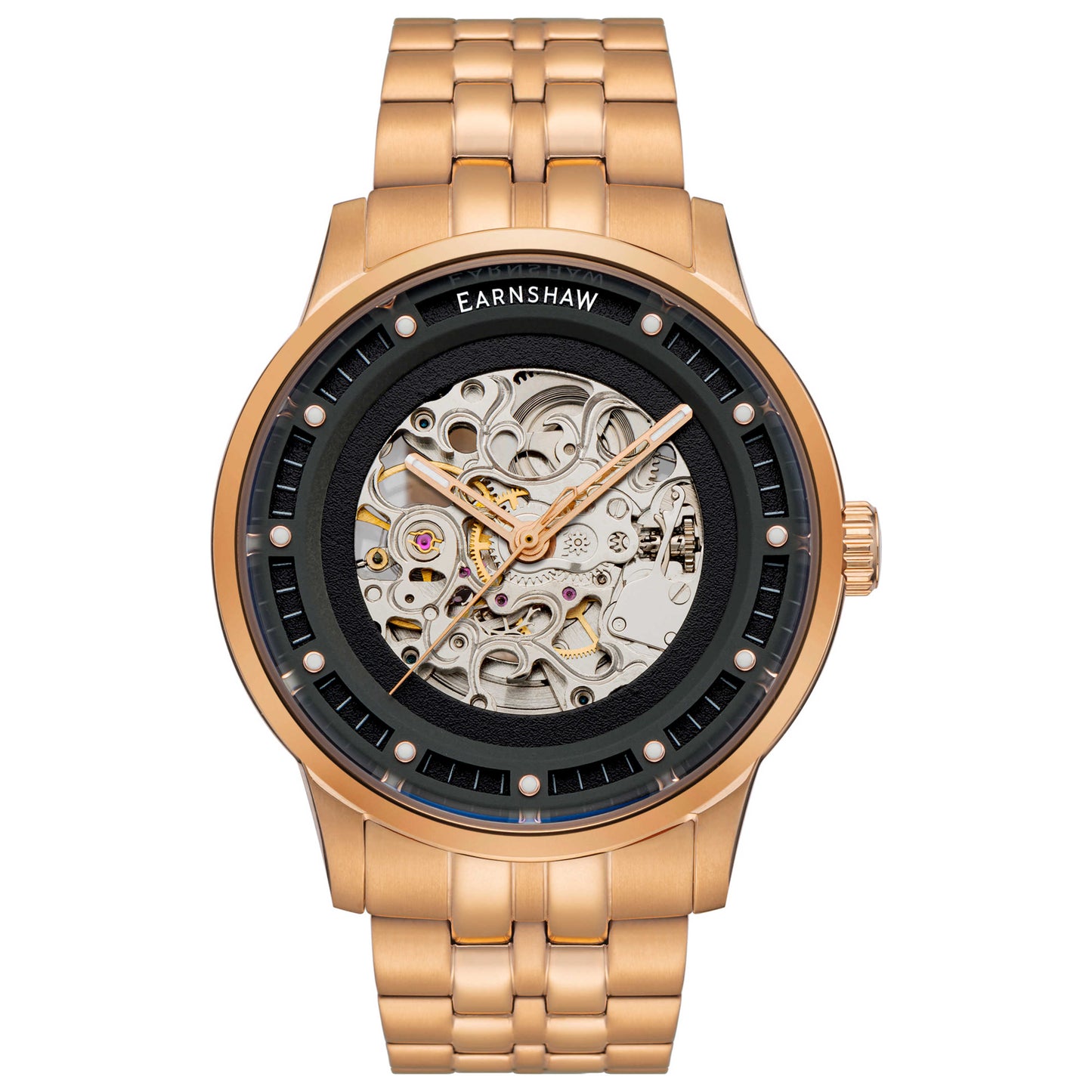 Front view of Thomas Earnshaw Meridian Men's Automatic Watch ES-8237-44