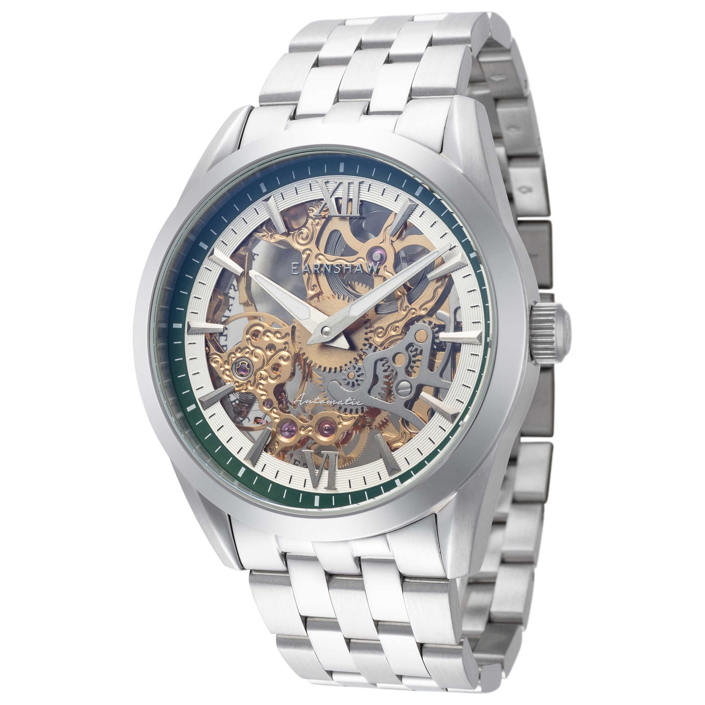 Front view of Thomas Earnshaw Mackenzie Men's Manual-Wind Watch ES-8249-33