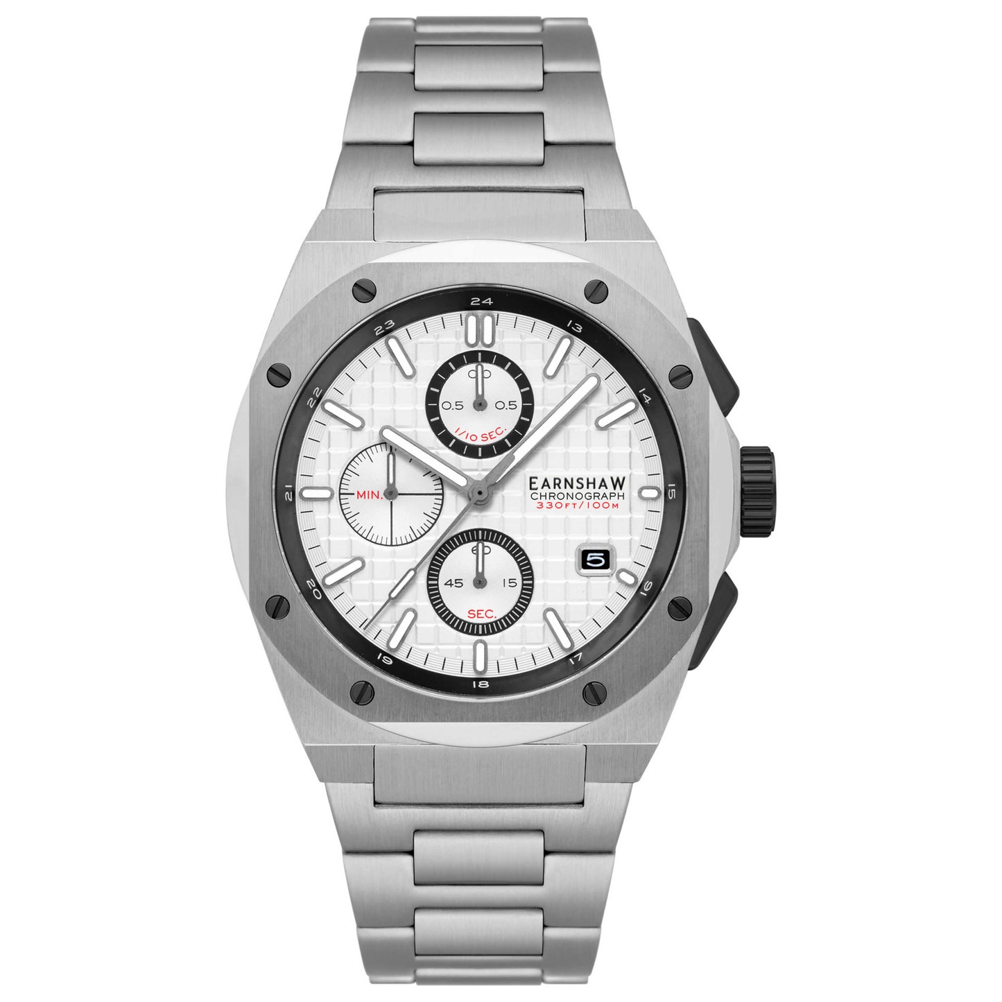 Front view of Thomas Earnshaw Bessemer Men's Quartz Watch ES-8254-11
