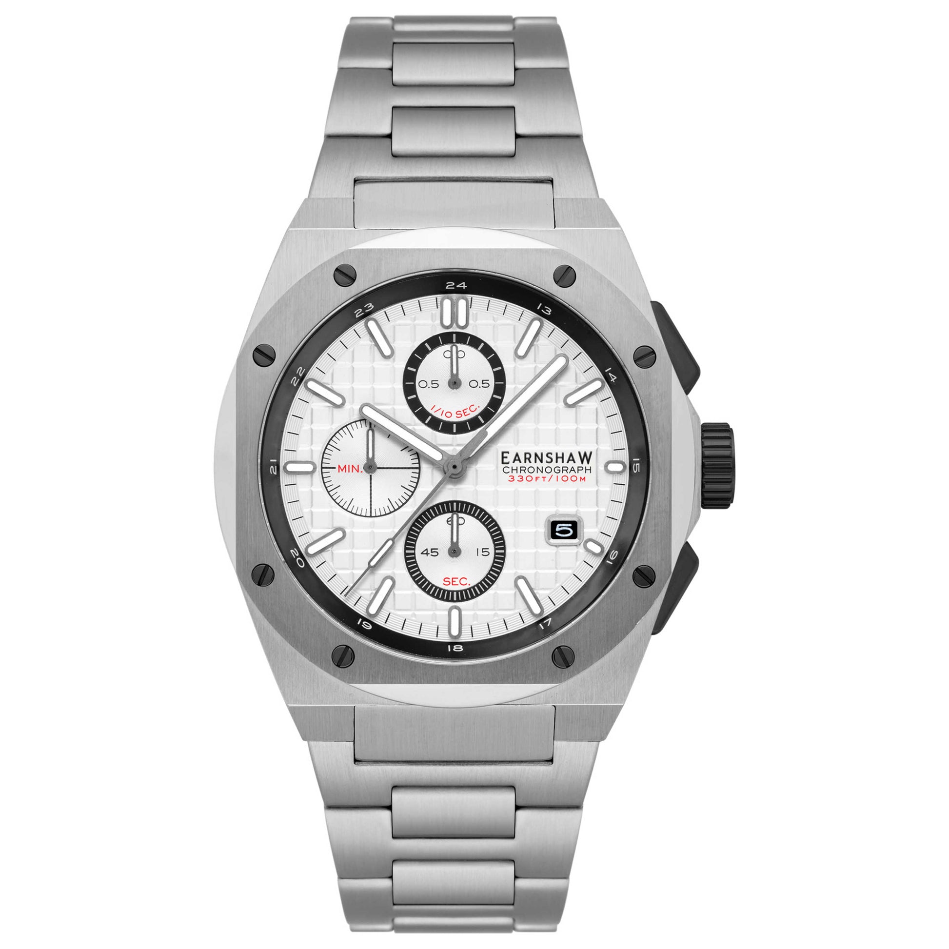 Front view of Thomas Earnshaw Bessemer Men's Quartz Watch ES-8254-11