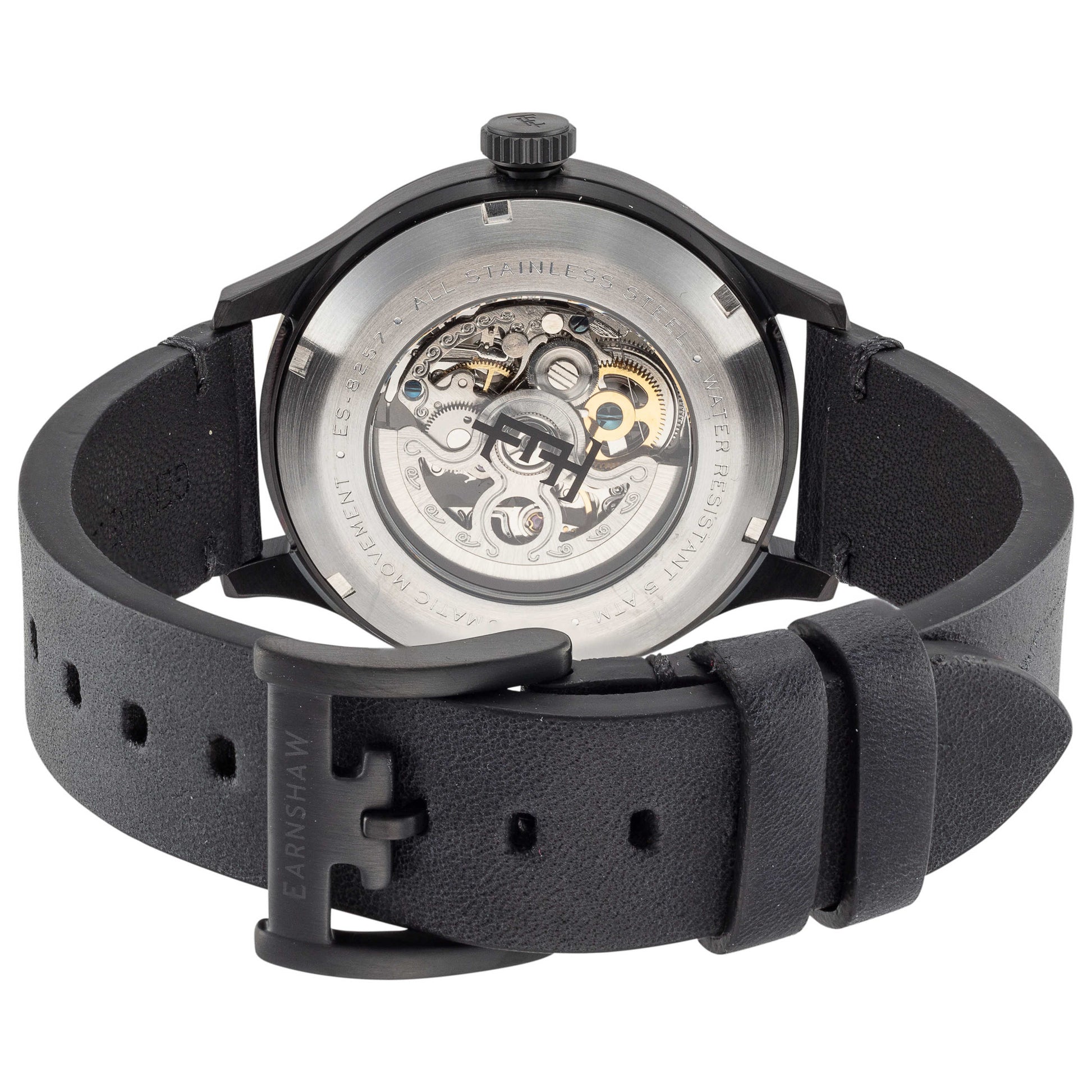 Back view of Thomas Earnshaw Scott Men's Automatic Watch ES-8257-01