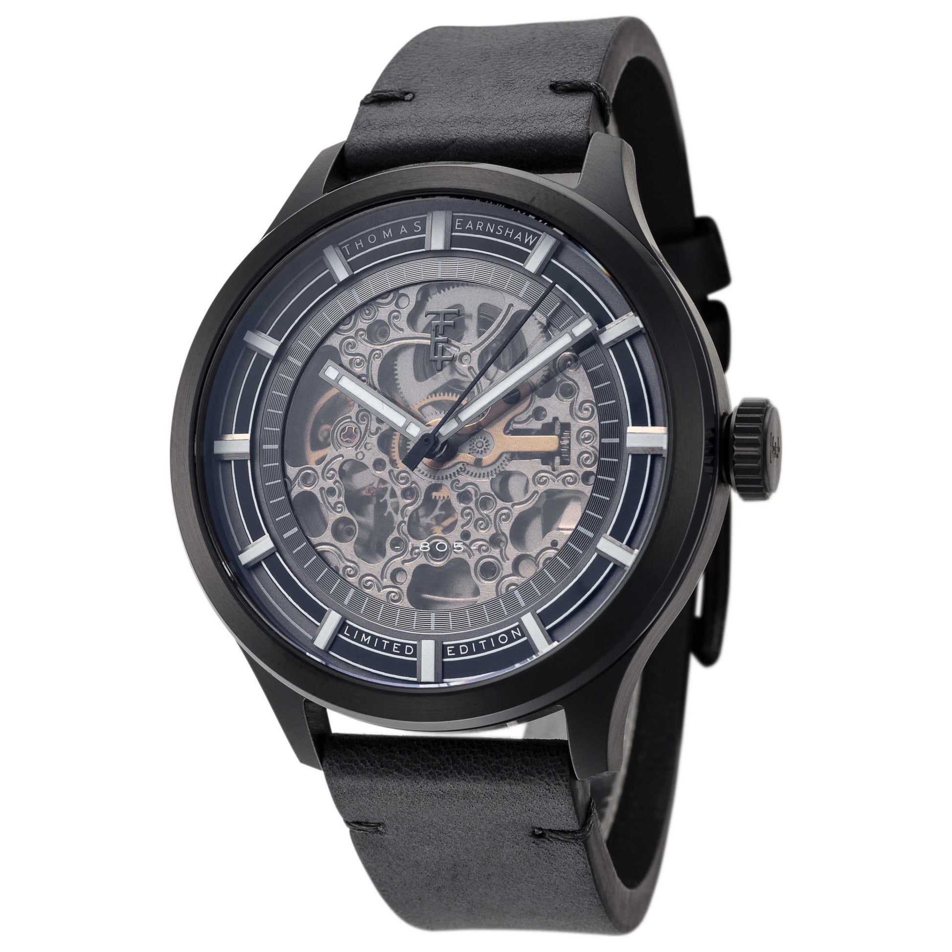 Front view of Thomas Earnshaw Scott Men's Automatic Watch ES-8257-01