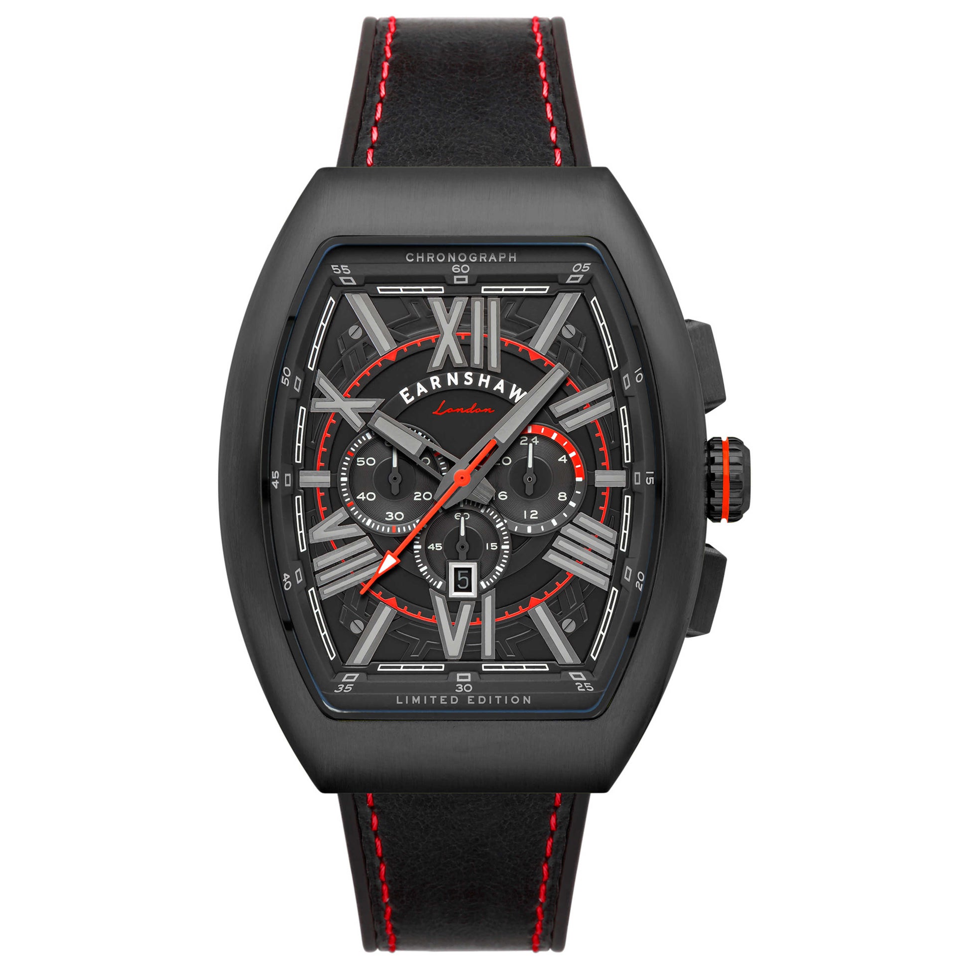 Front view of Thomas Earnshaw Supremacy Men's Quartz Watch ES-8270-06