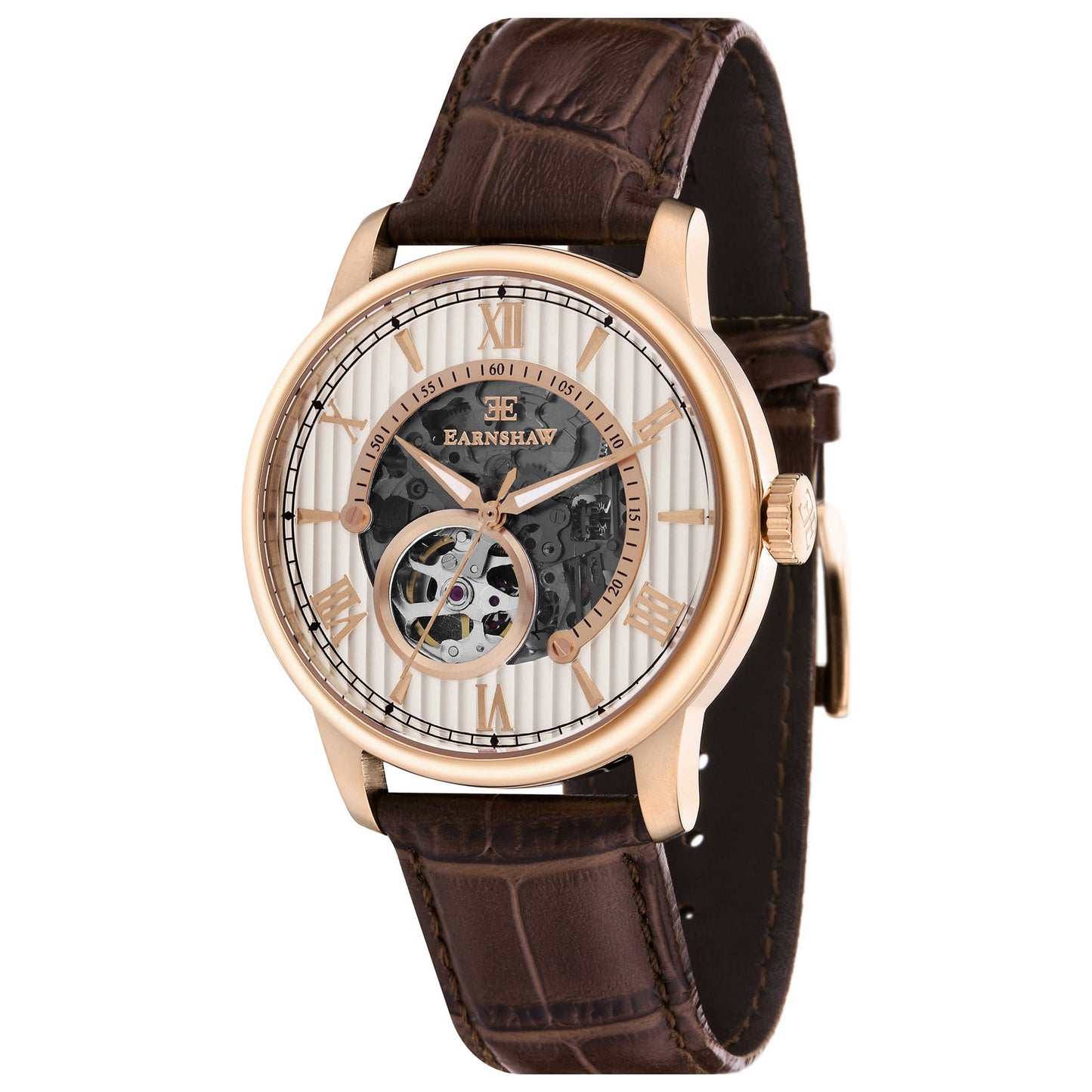 Front view of Thomas Earnshaw Precisto Men's Automatic Watch ES-8802-04