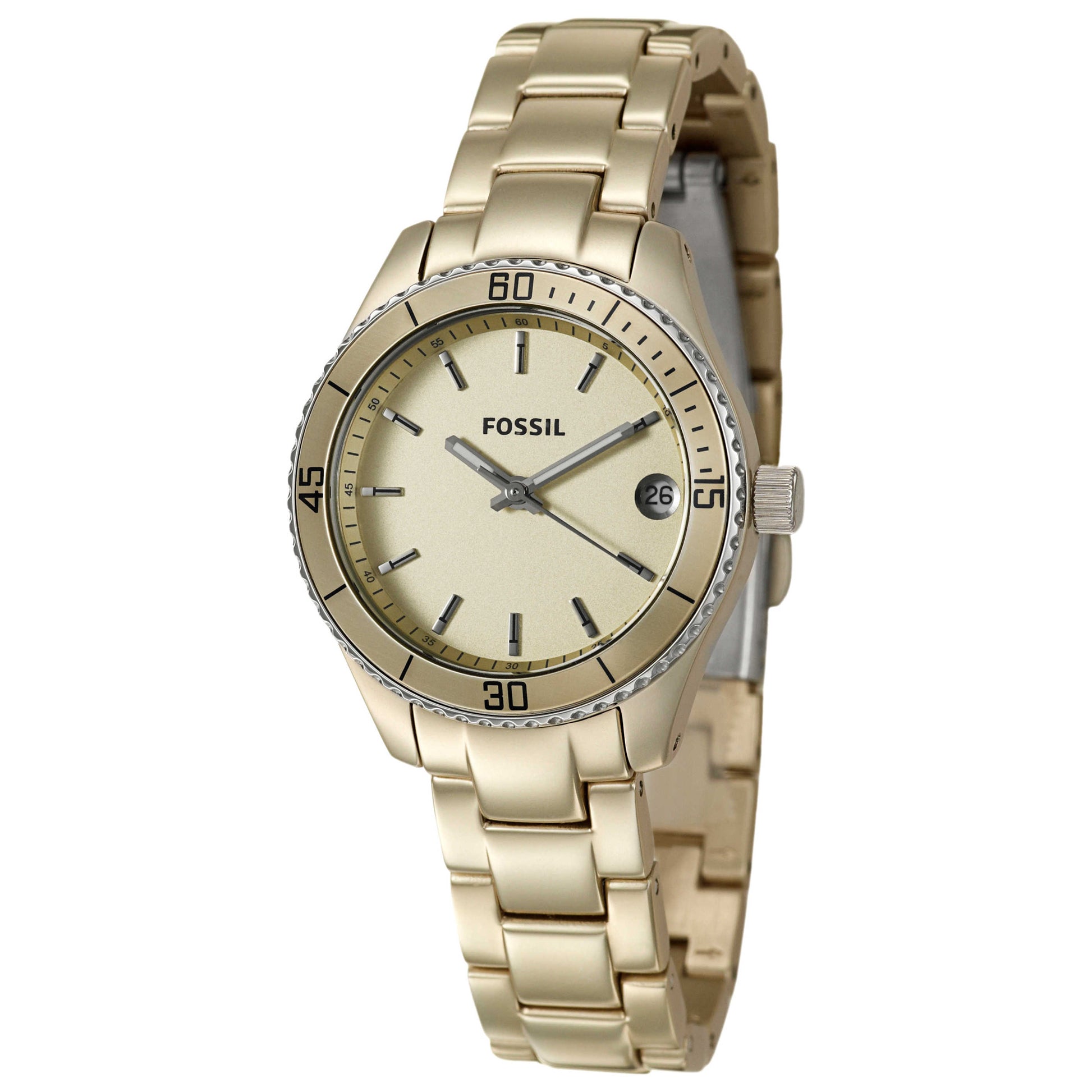 Front view of Fossil Stella Women's Japanese Quartz (Battery-Powered) Watch ES2902