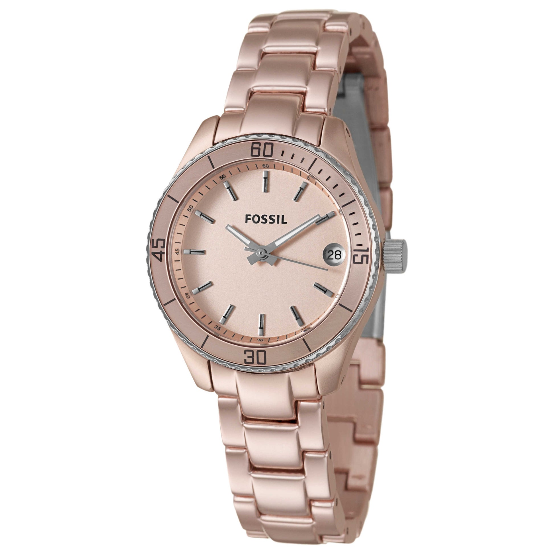 Front view of Fossil Stella Women's Japanese Quartz (Battery-Powered) Watch ES2927