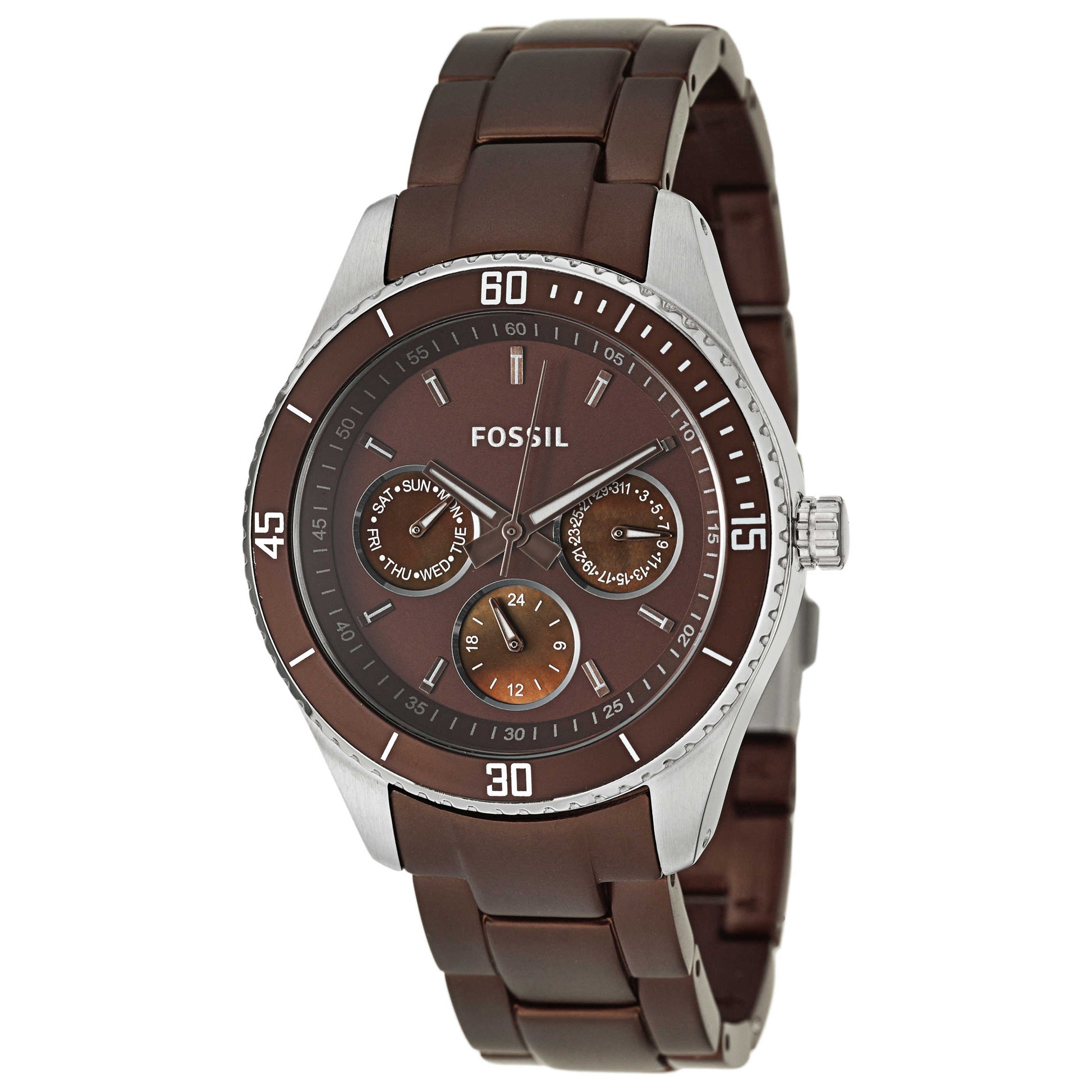 Front view of Fossil Stella Women's Japanese Quartz (Battery-Powered) Watch ES3033
