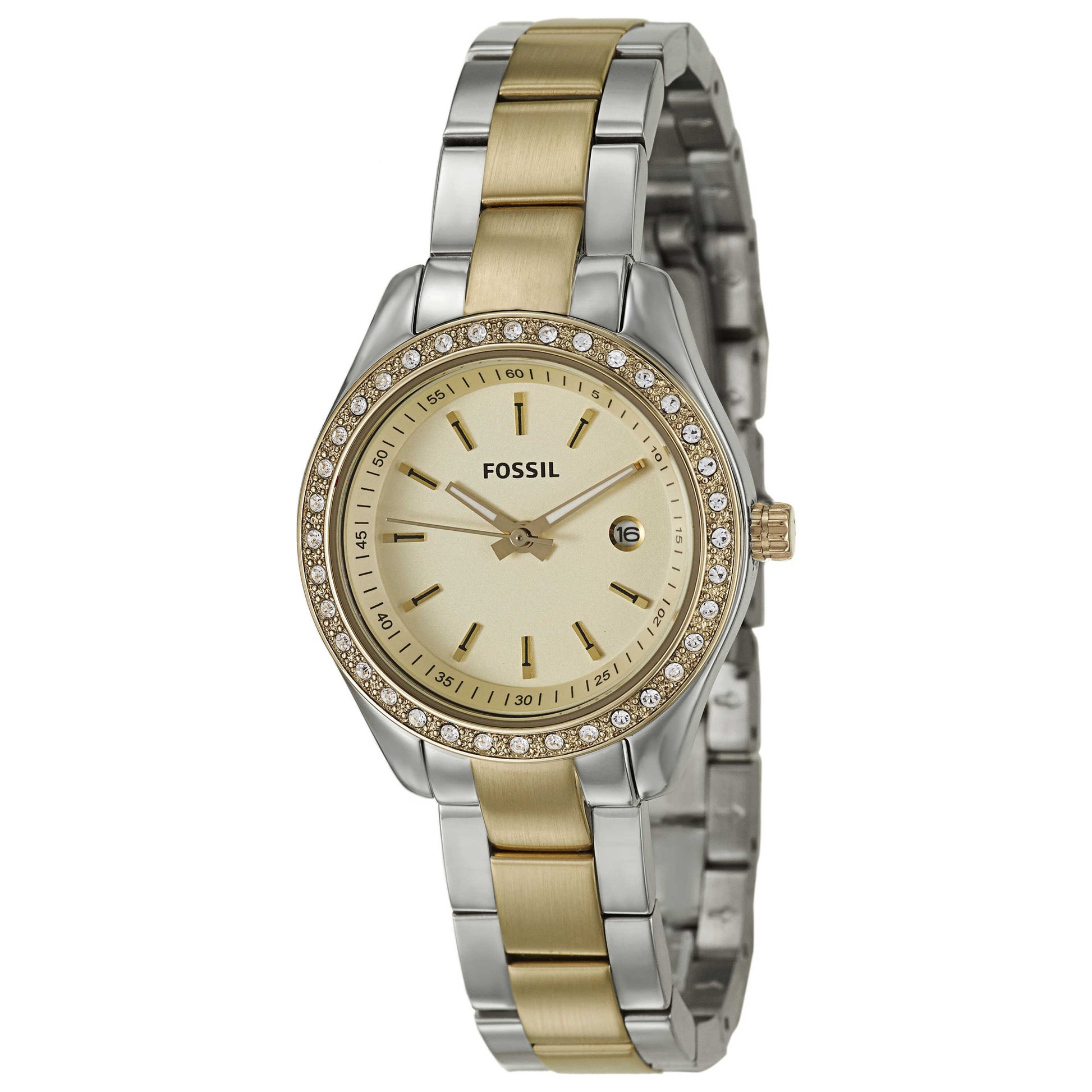 Front view of Fossil Stella Women's Japanese Quartz (Battery-Powered) Watch ES3106