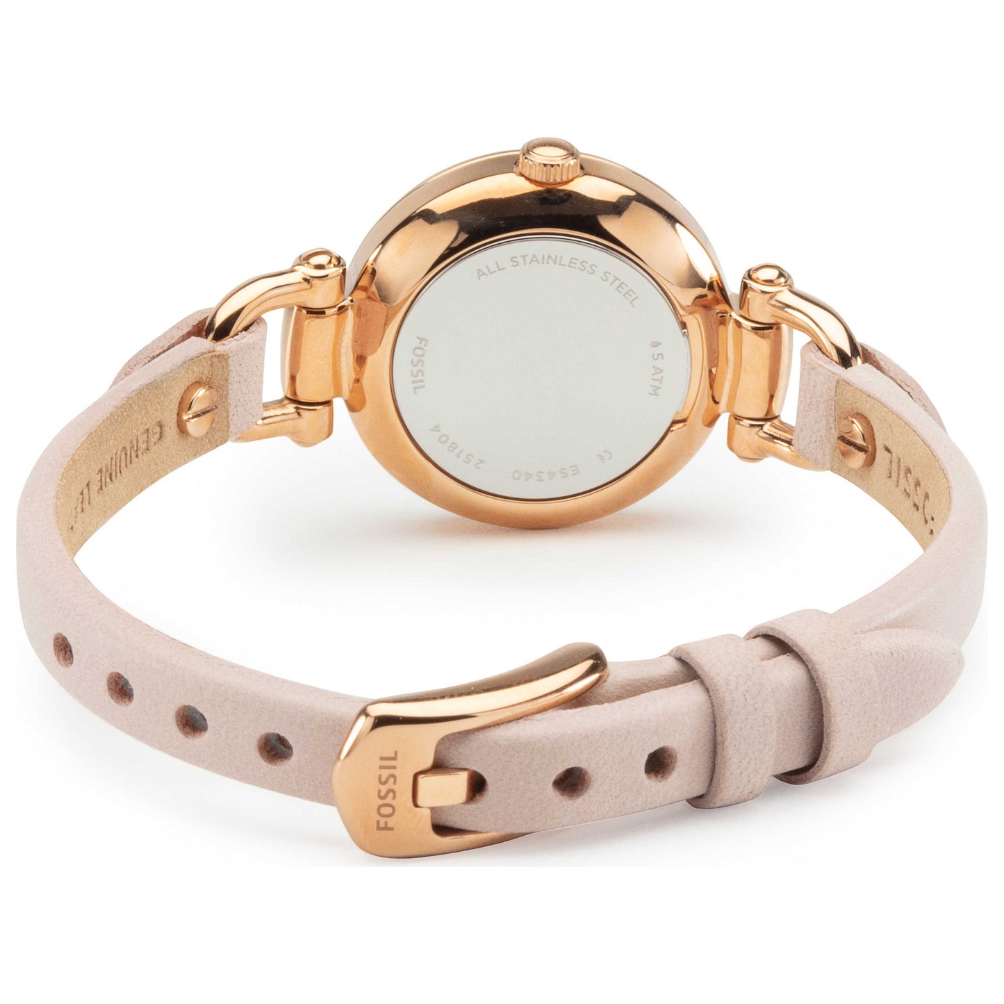 Back view of Fossil Georgia Women's Japanese Quartz (Battery-Powered) Watch ES4340