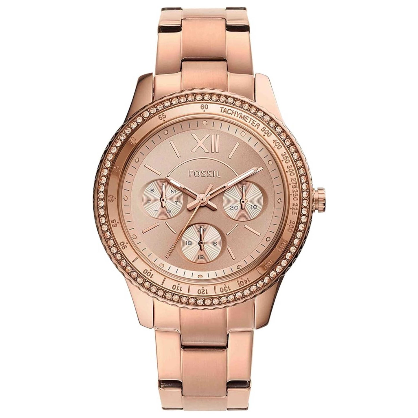 Front view of Fossil Stella Sport Women's Quartz Watch ES5106