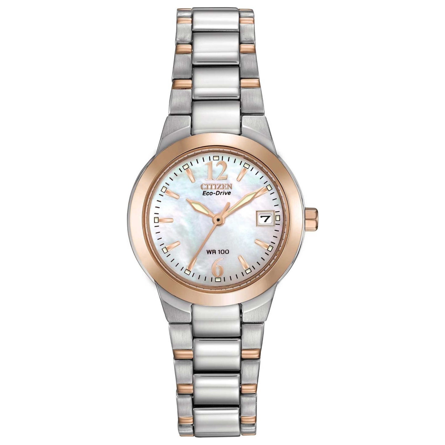 Front view of Citizen Eco-Drive Women's Solar Powered Quartz Eco-Drive Watch EW1676-52D