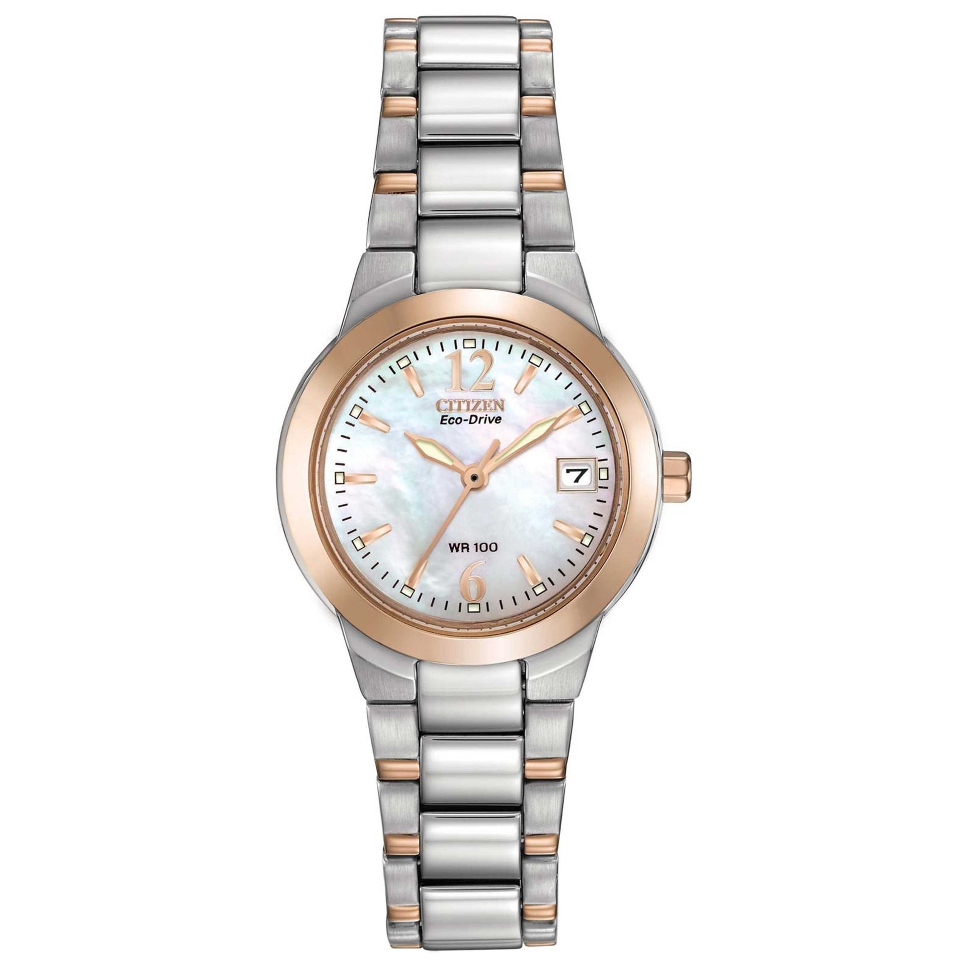 Front view of Citizen Eco-Drive Women's Solar Powered Quartz Eco-Drive Watch EW1676-52D