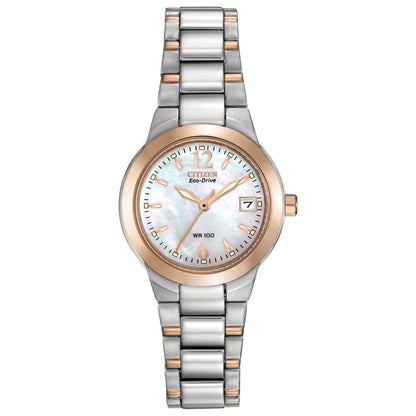 Front view of Citizen Eco-Drive Women's Solar Powered Quartz Eco-Drive Watch EW1676-52D