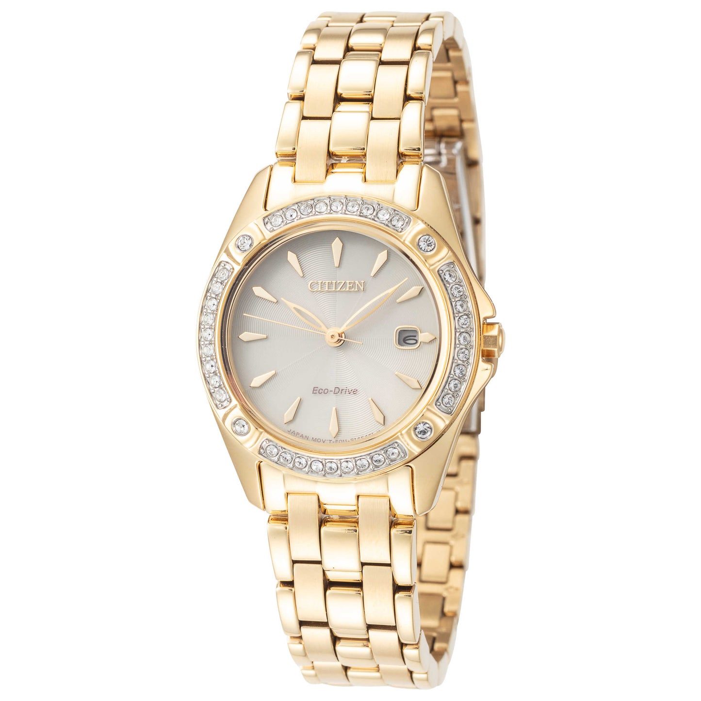 Front view of Citizen Classic Women's Solar Powered Quartz Eco-Drive Watch EW2352-59P