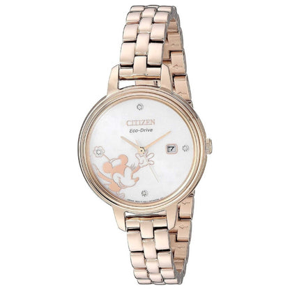 Front view of Citizen Minnie Mouse Women's Solar Watch EW2448-51W