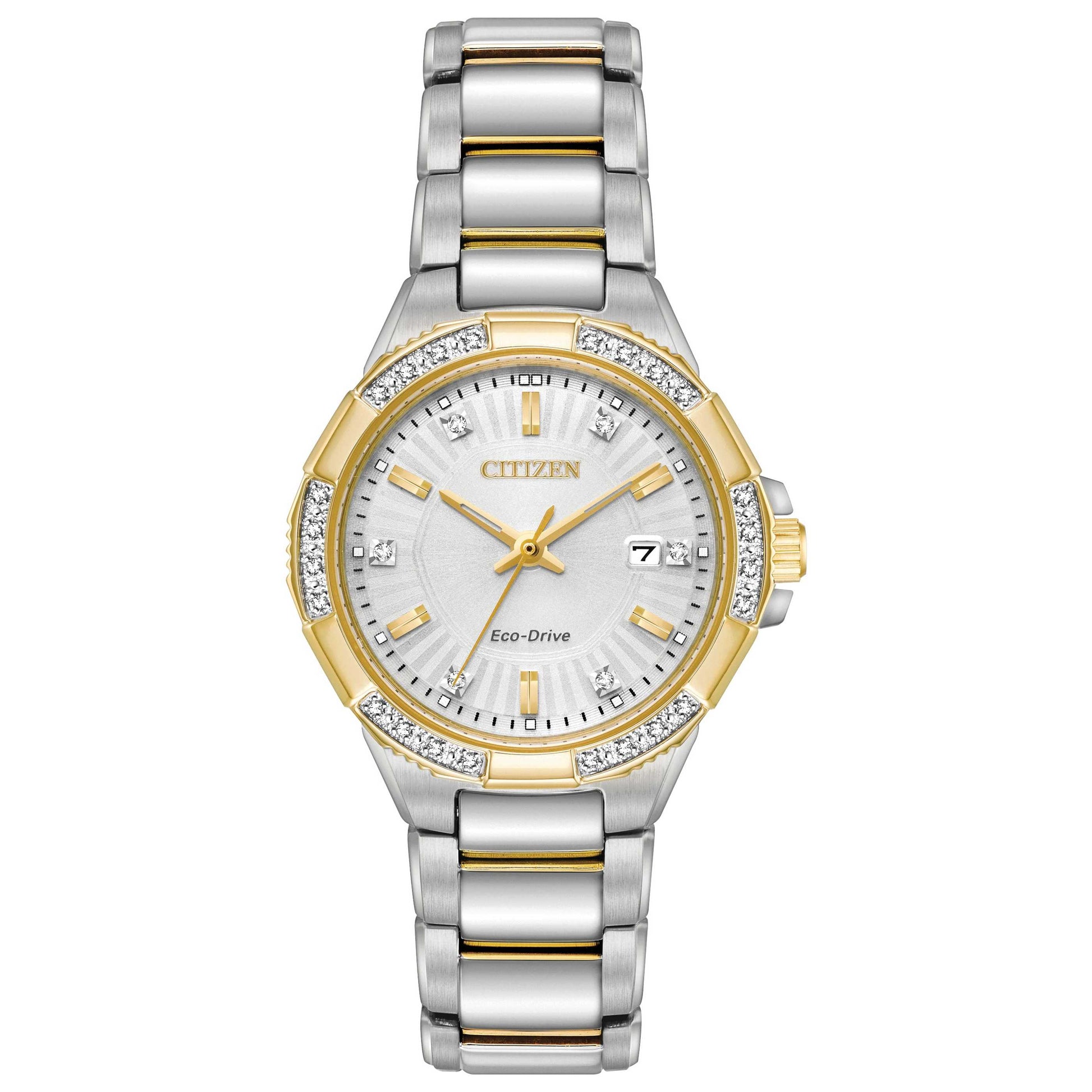 Front view of Citizen Riva Women's Solar Watch EW2464-55A