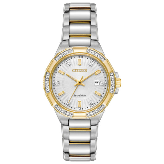 Front view of Citizen Riva Women's Solar Watch EW2464-55A