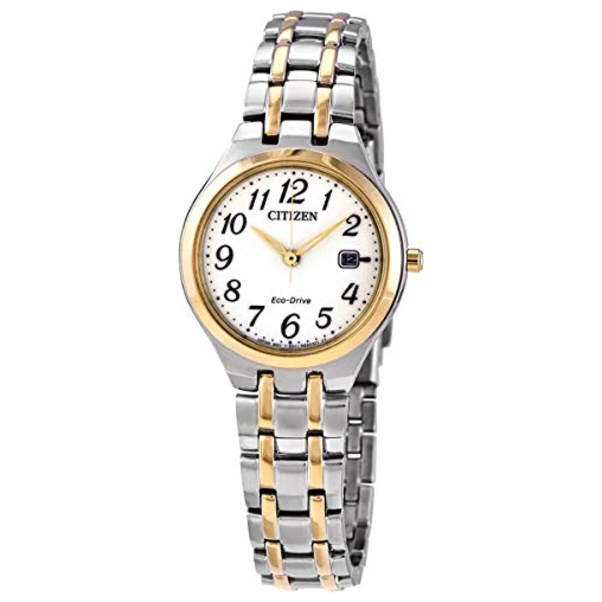 Front view of Citizen Classic Women's Solar Powered Quartz Eco-Drive Watch EW2486-52A