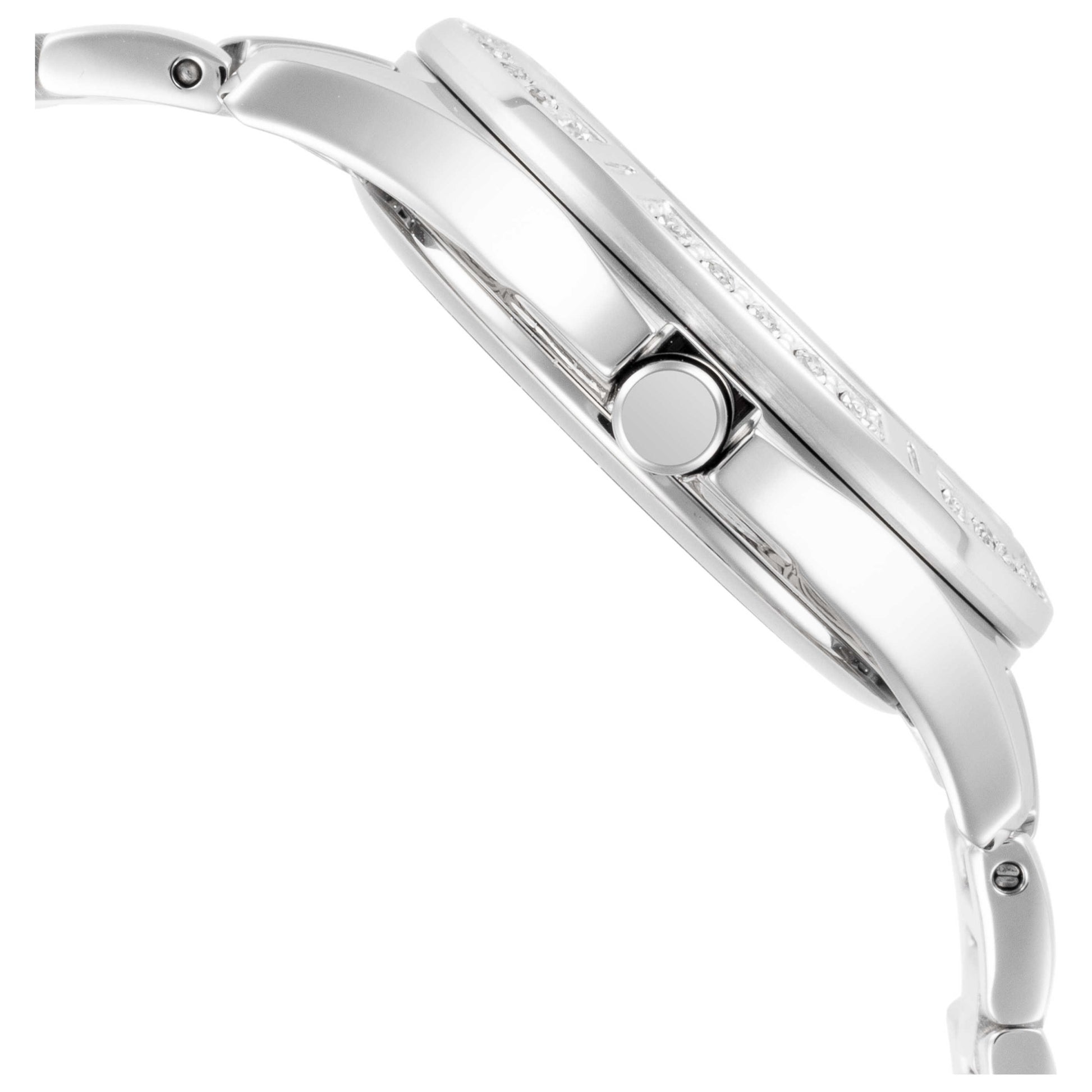 Right view of Citizen Elektra Women's Solar Powered Quartz Eco-Drive Watch EW2510-50D