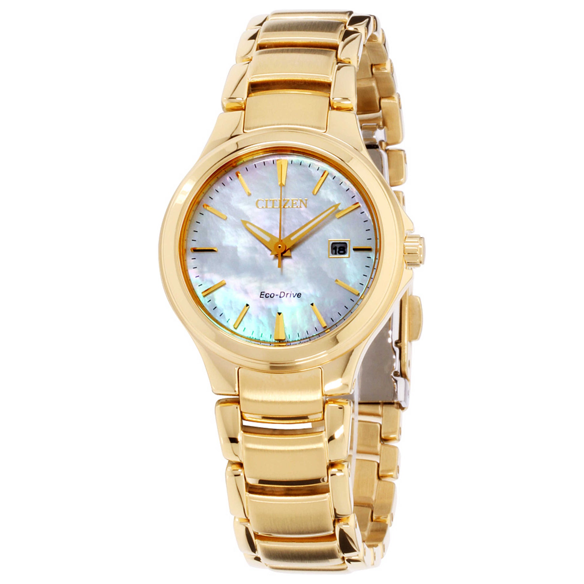 Front view of Citizen Chandler Women's Solar Powered Quartz Eco-Drive Watch EW2522-51D