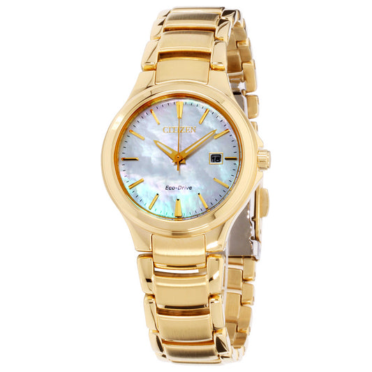 Front view of Citizen Chandler Women's Solar Powered Quartz Eco-Drive Watch EW2522-51D