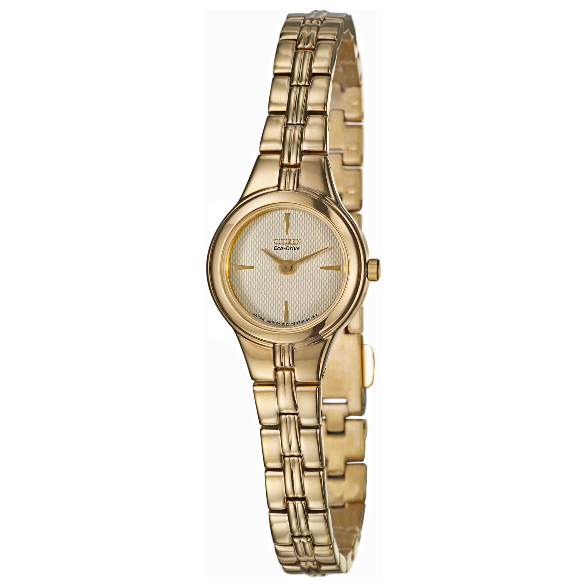 Front view of Citizen Silhouette Women's Solar Powered Quartz Eco-Drive Watch EW9562-58P