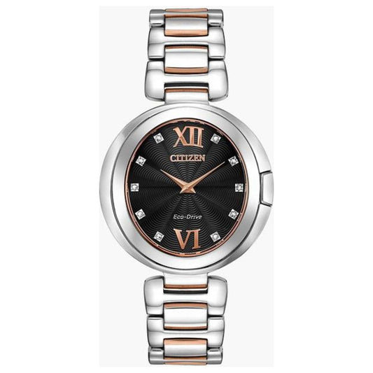 Front view of Citizen Capella Women's Solar Powered Quartz Eco-Drive Watch EX1516-52E