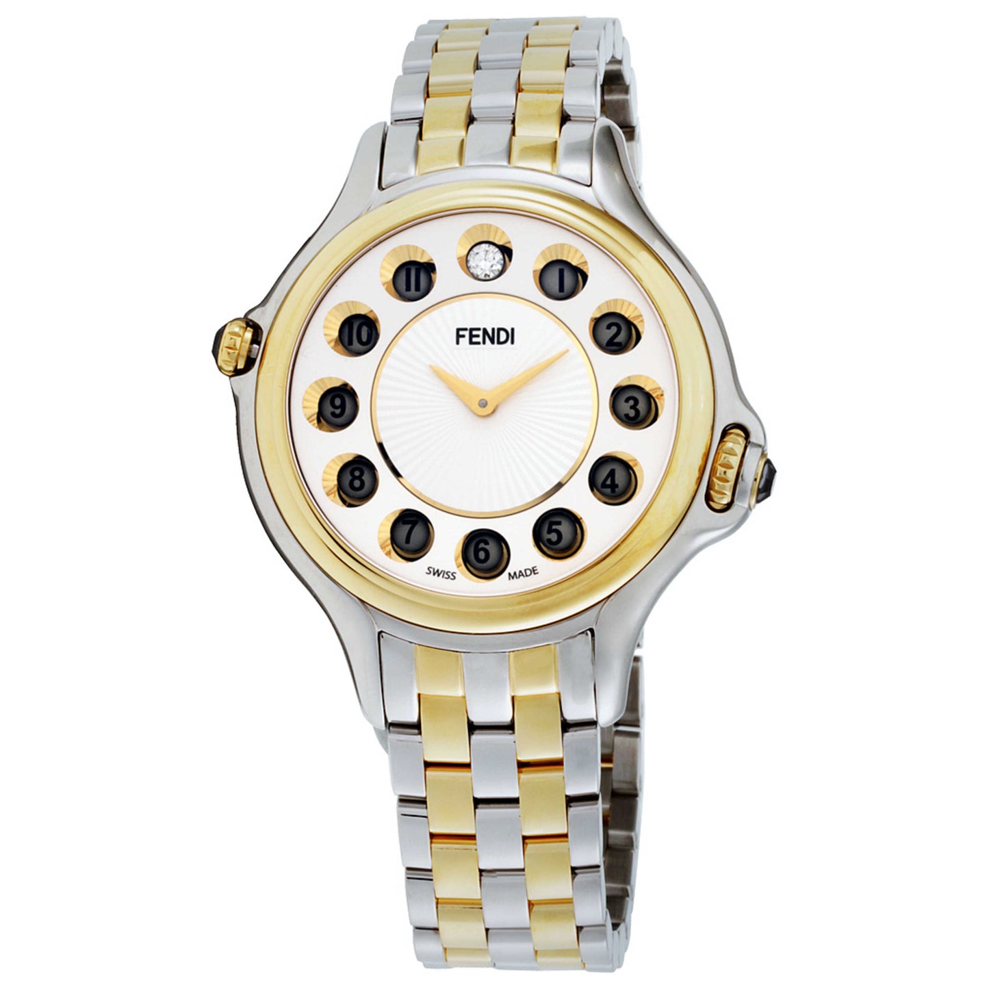 Front view of Fendi Crazy Carats Women's Quartz Watch F107134000T06