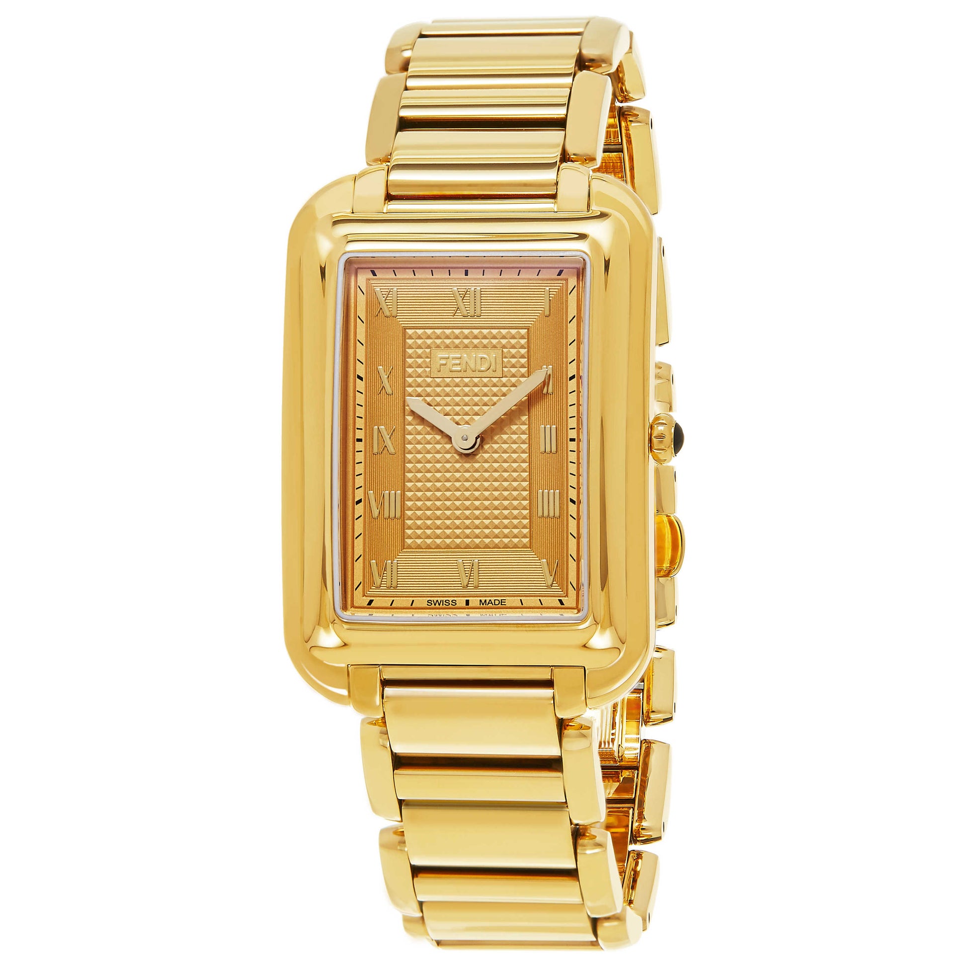 Front view of Fendi ClassicoRect Men's Quartz Watch F701415000