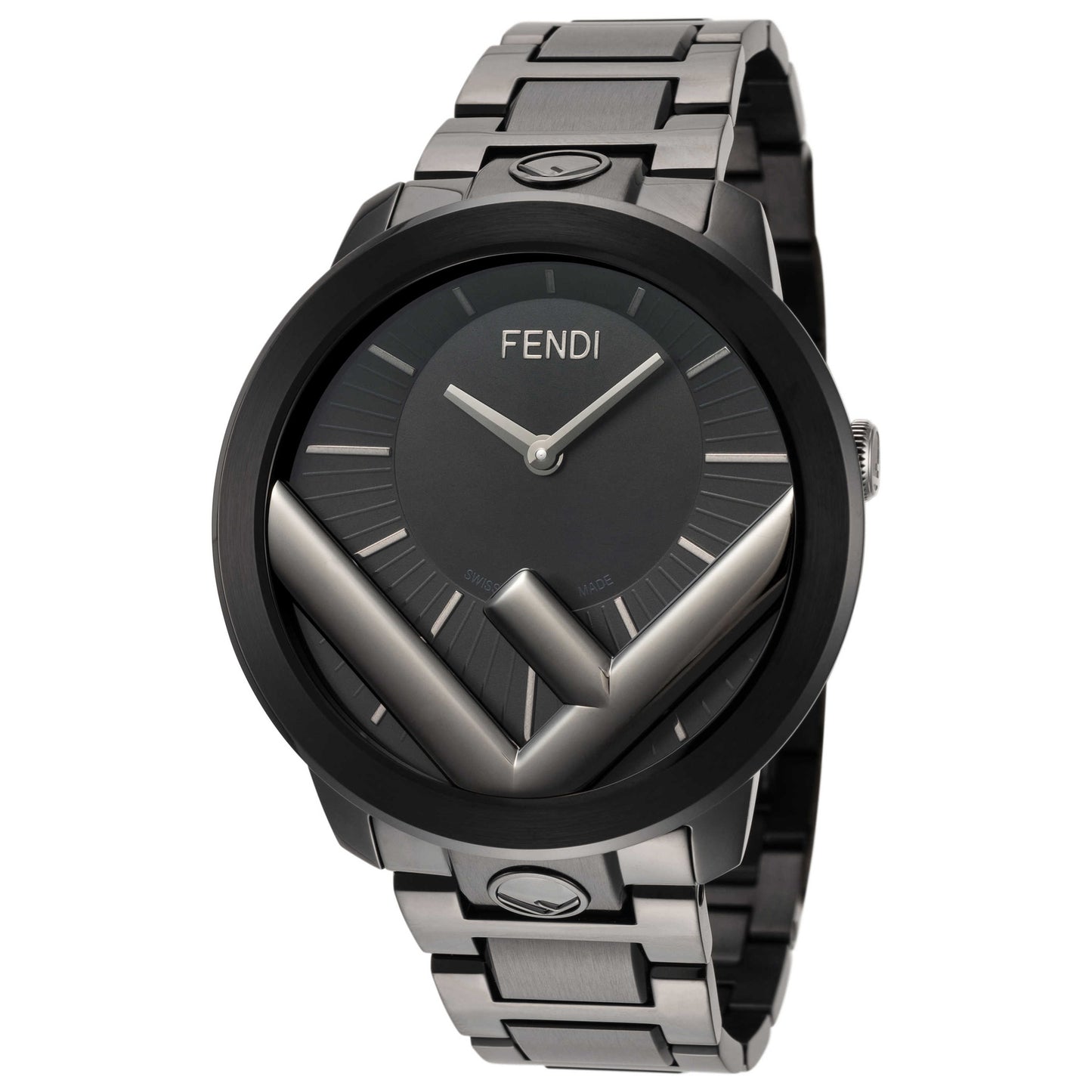 Front view of Fendi Run Away Men's Quartz Watch F713611000