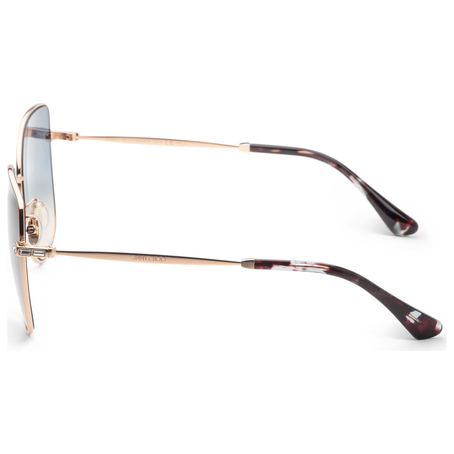 Left view of Jimmy Choo Fanny Women's Sunglasses FANNYGSK-0DDB-I4