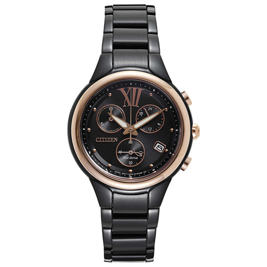 Front view of Citizen Eco-Drive Women's Solar Powered Quartz Eco-Drive Watch FB1317-53E