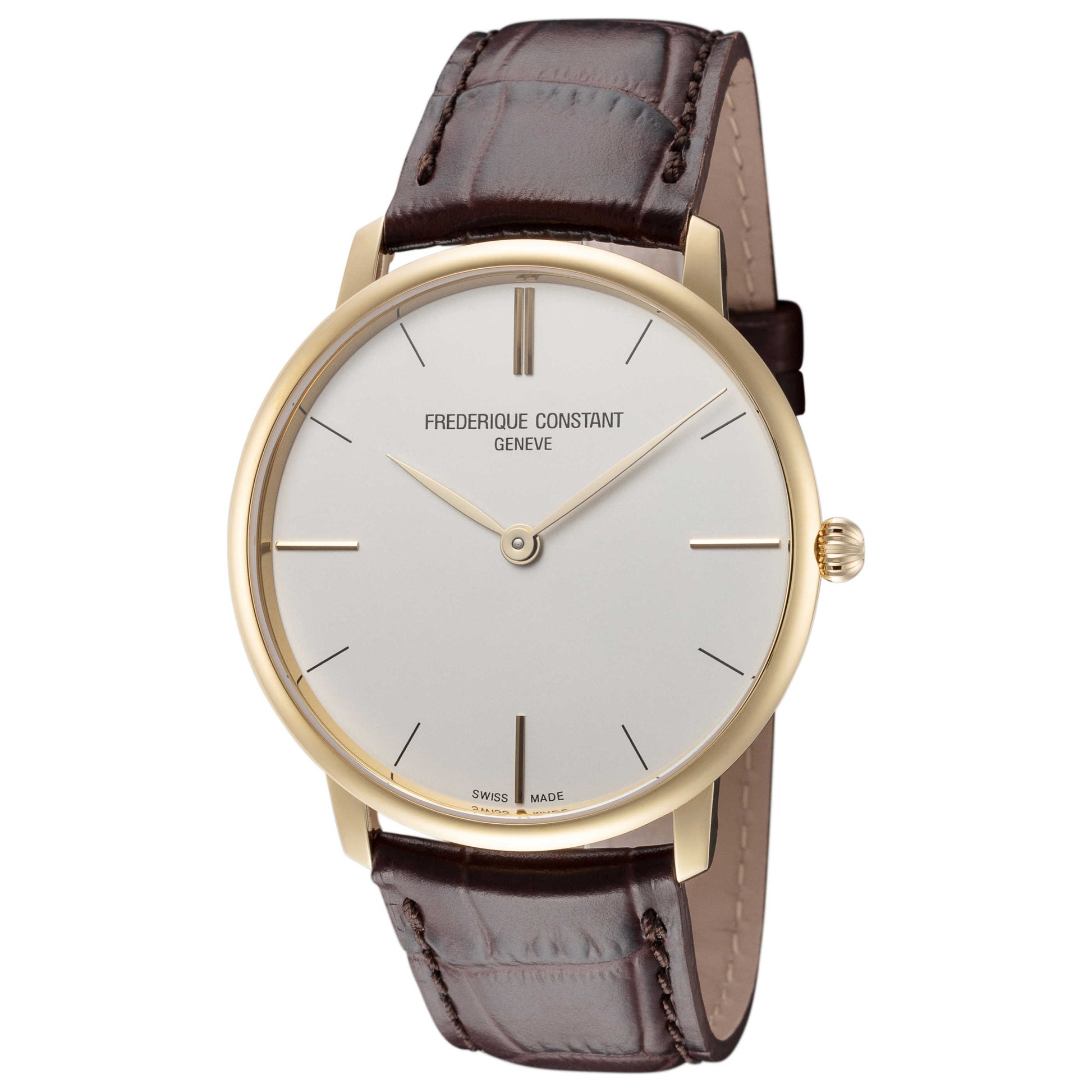 Front view of Frederique Constant Slimline Men's Quartz Watch FC-200V5S35