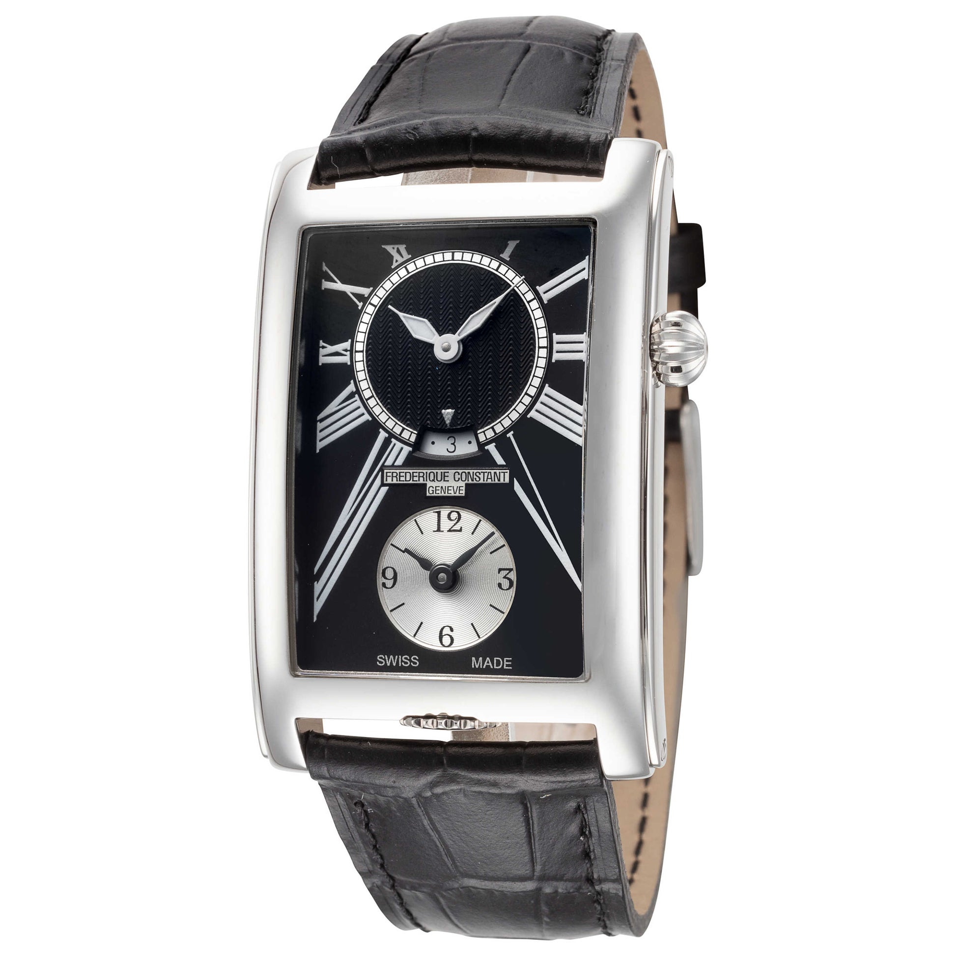Front view of Frederique Constant Carree Men's Quartz Watch FC-205BS4C26