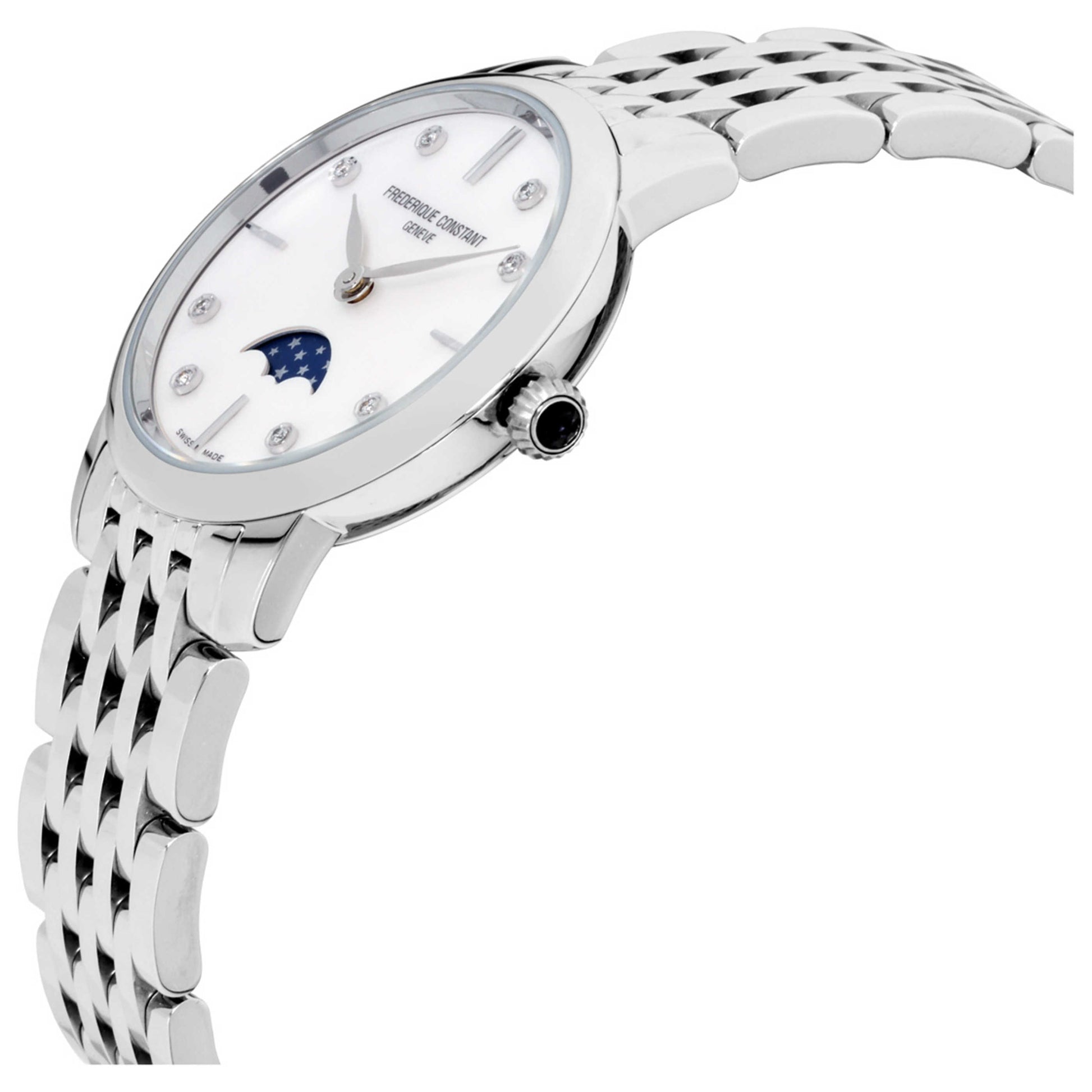 Frederique Constant Slimline Moonphase Women's Quartz Watch FC-206MPWD1S6B - Image #2