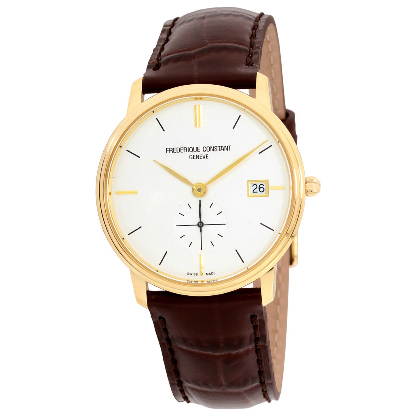 Front view of Frederique Constant Slimline Men's Quartz Watch FC-245V4S5
