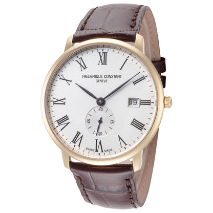 Front view of Frederique Constant Slimline Men's Quartz Watch FC-245WR5S5