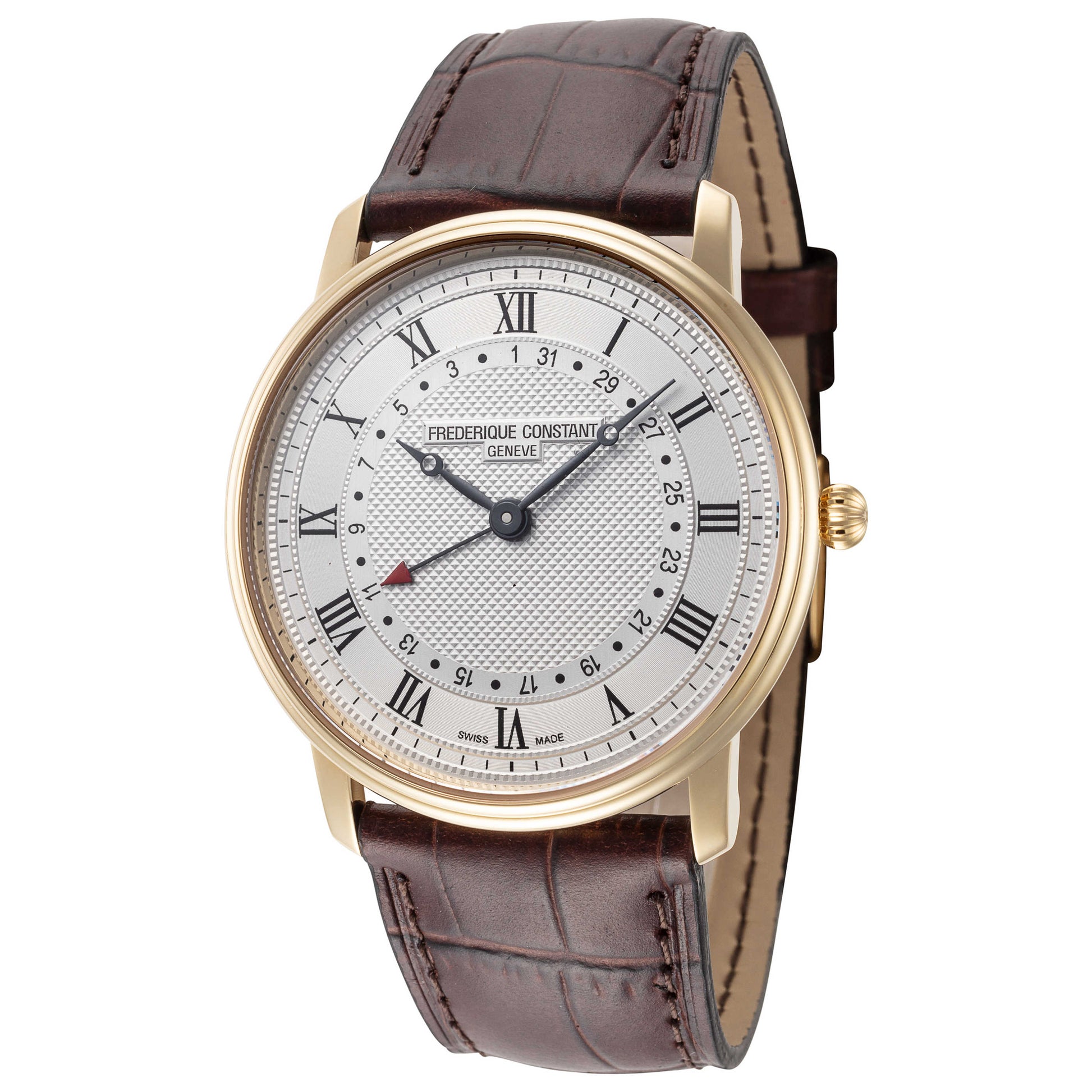 Front view of Frederique Constant Slim Line Men's Quartz Watch FC-250M5S5