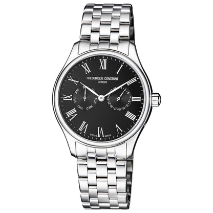 Front view of Frederique Constant Classics Date and Day Men's Quartz Watch FC-259BR5B6B